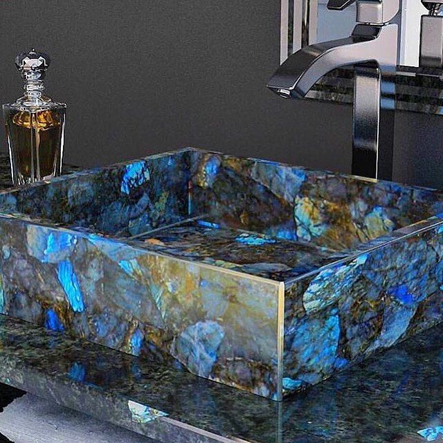 Labradorite sink