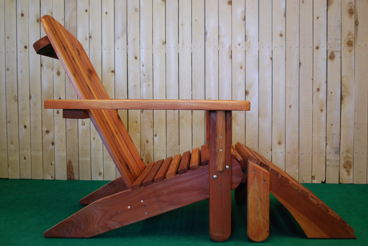 redwood adirondak chair