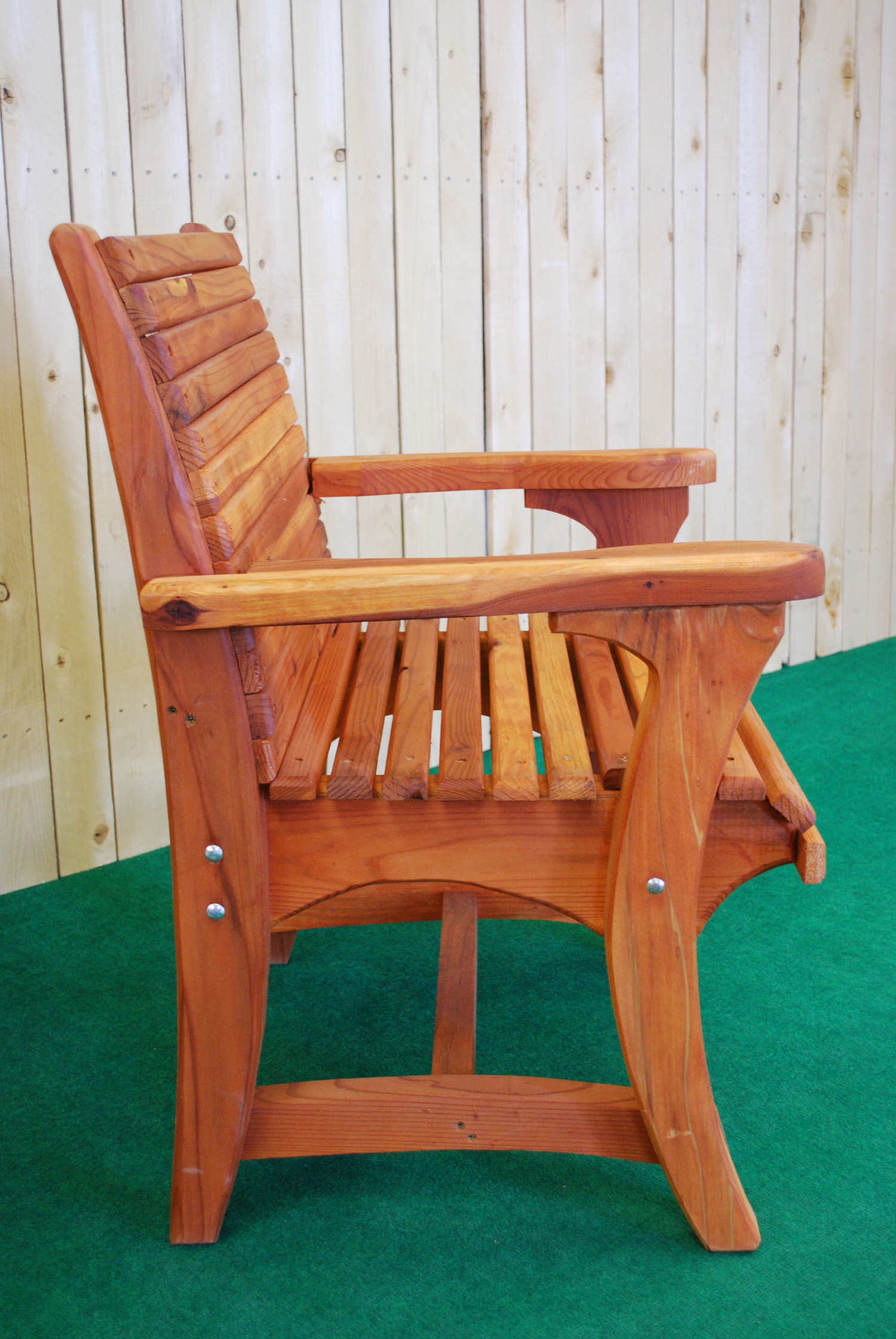 redwood dining chair