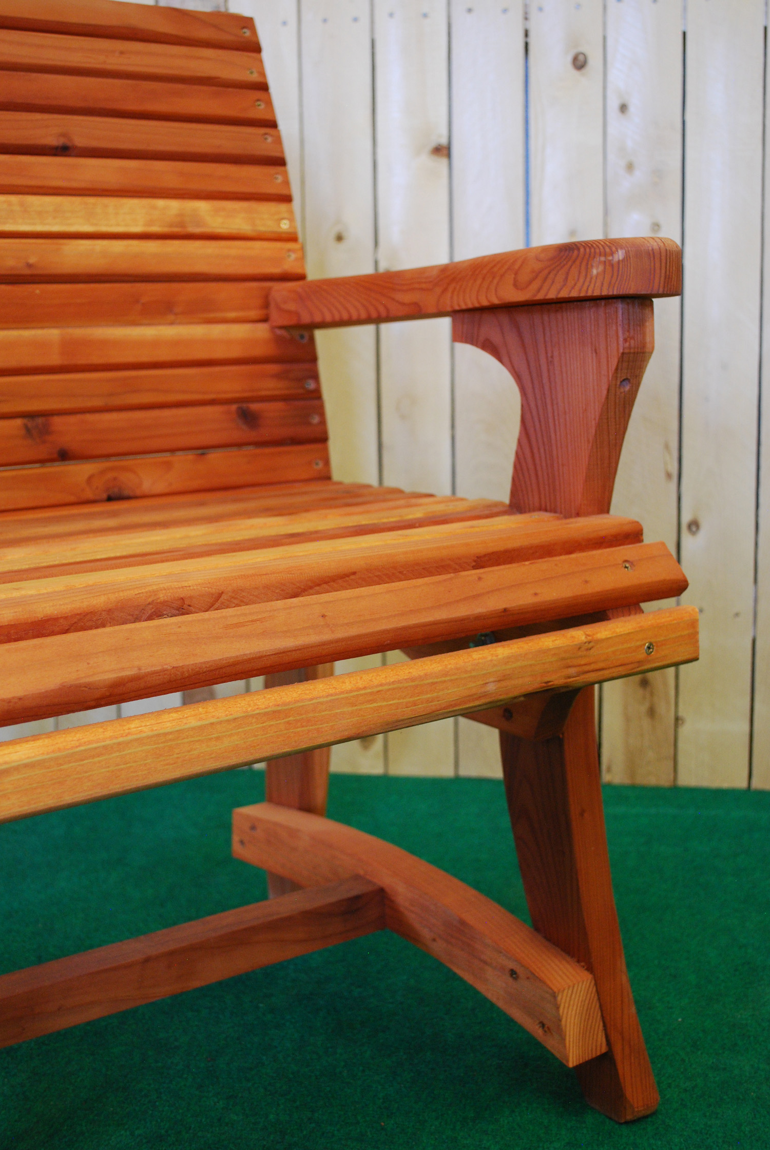 redwood dining chair