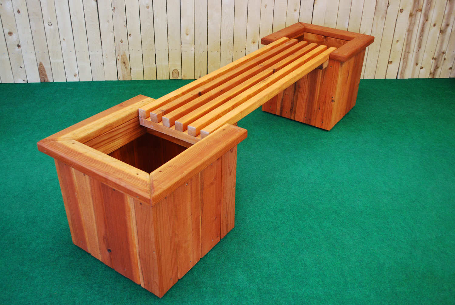 pl_box Straight Planter and Bench — The Redwood Store