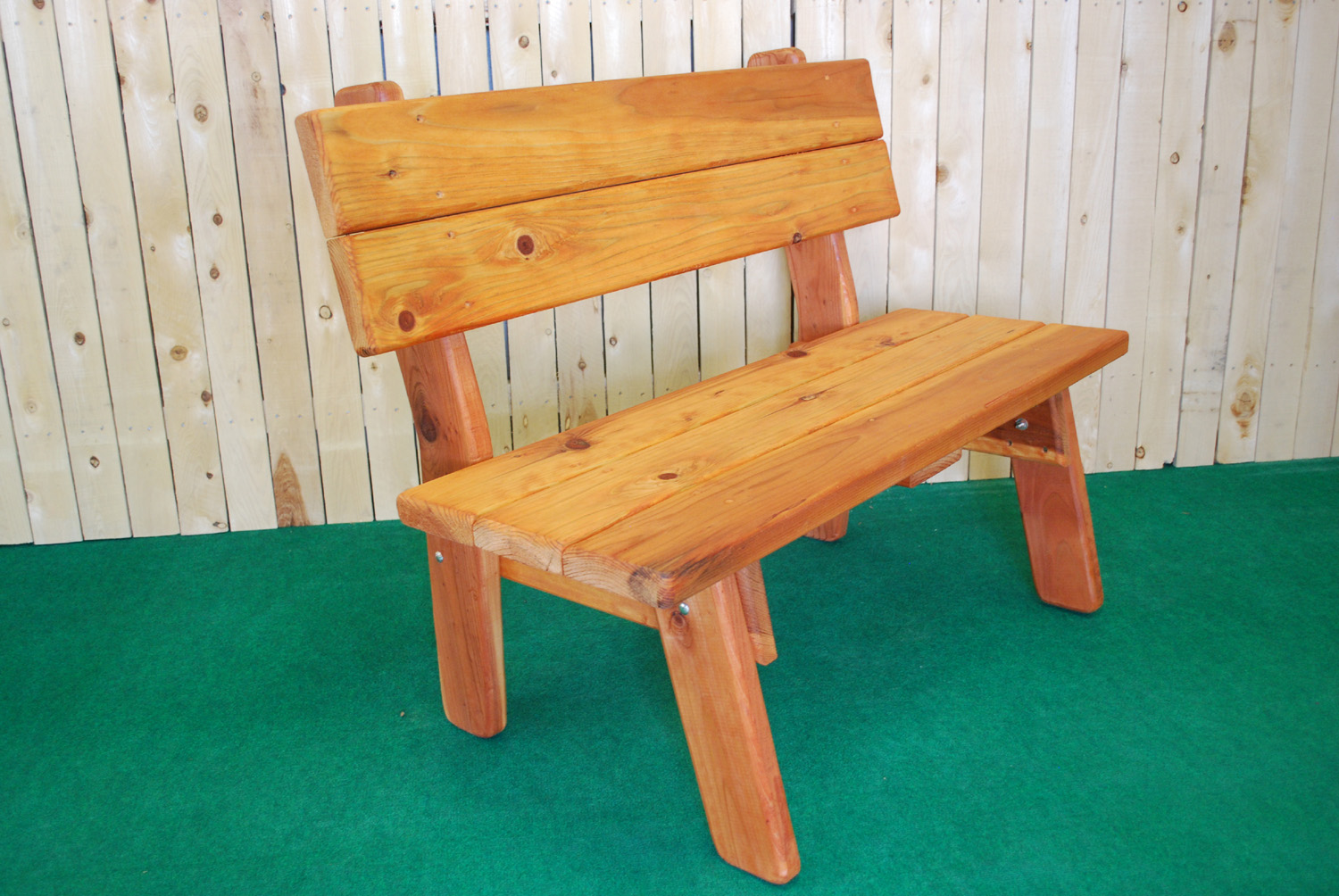 redwood park bench