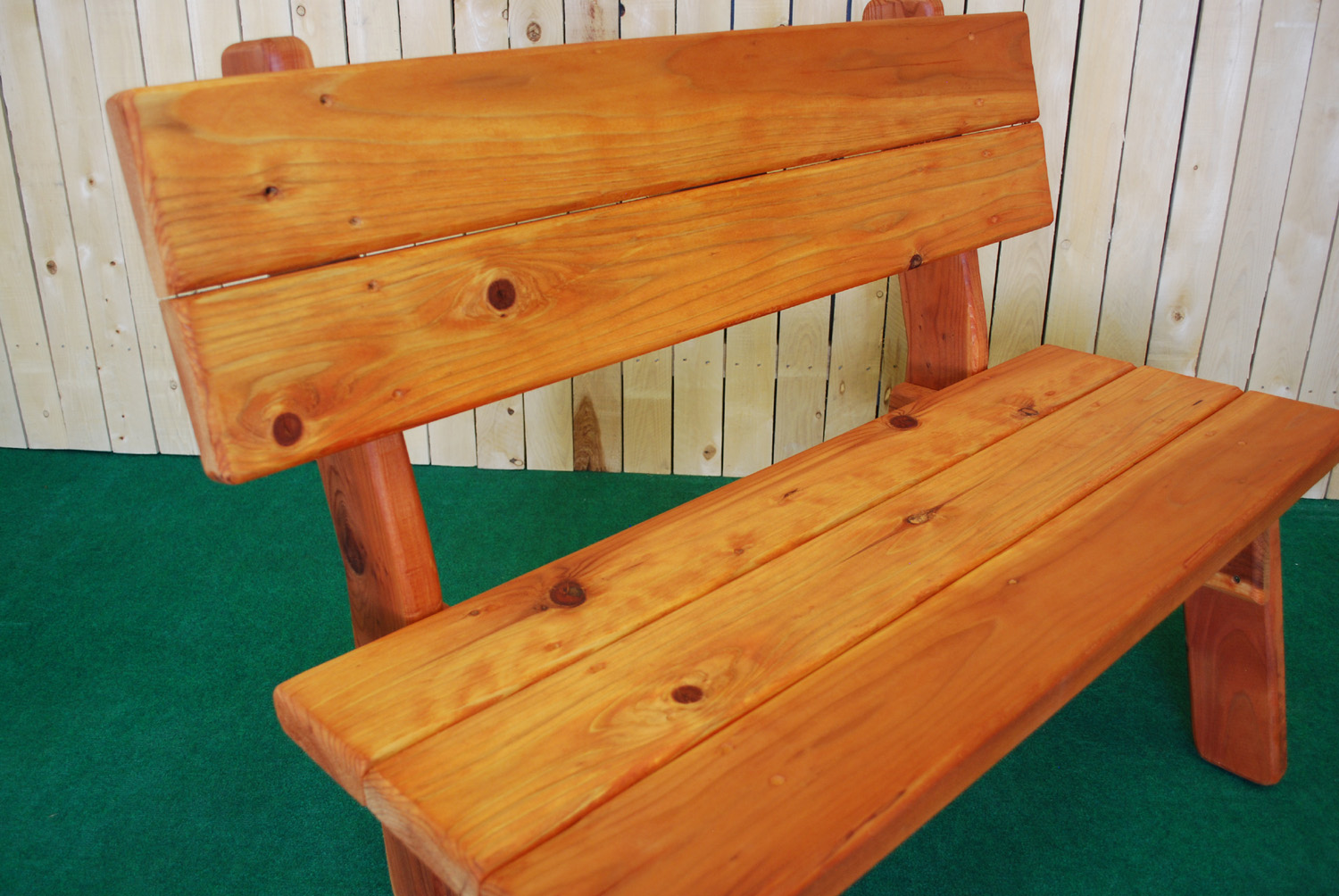 redwood park bench
