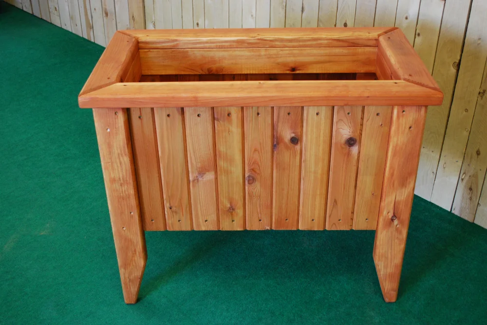 wide plant pot Footed Planter main image 0