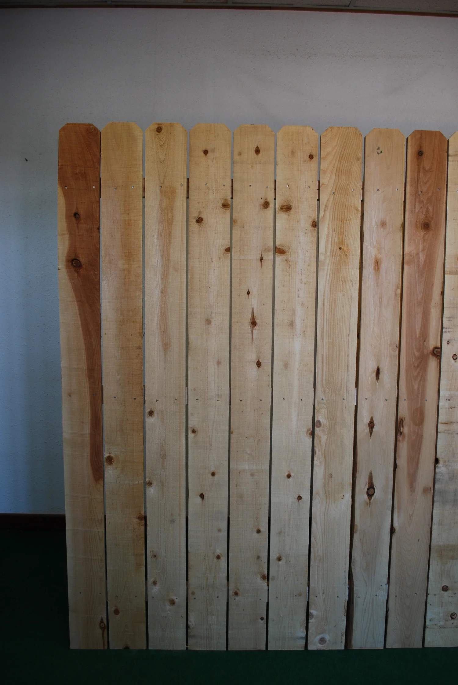 1" x 6" cedar fence panel