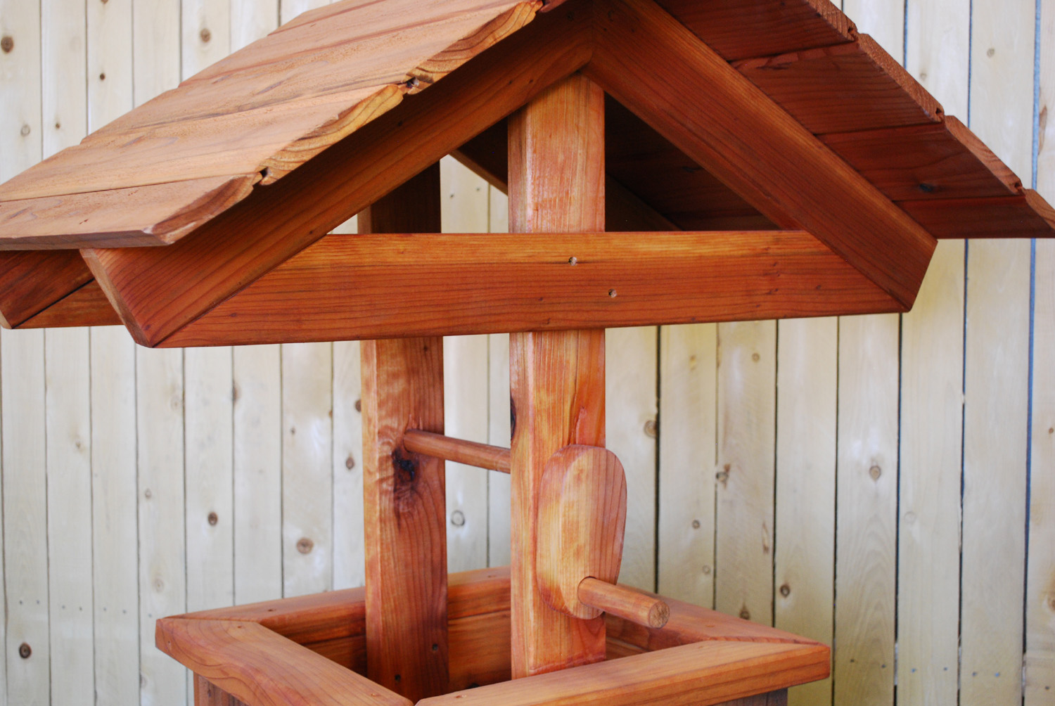 small redwood wishing well