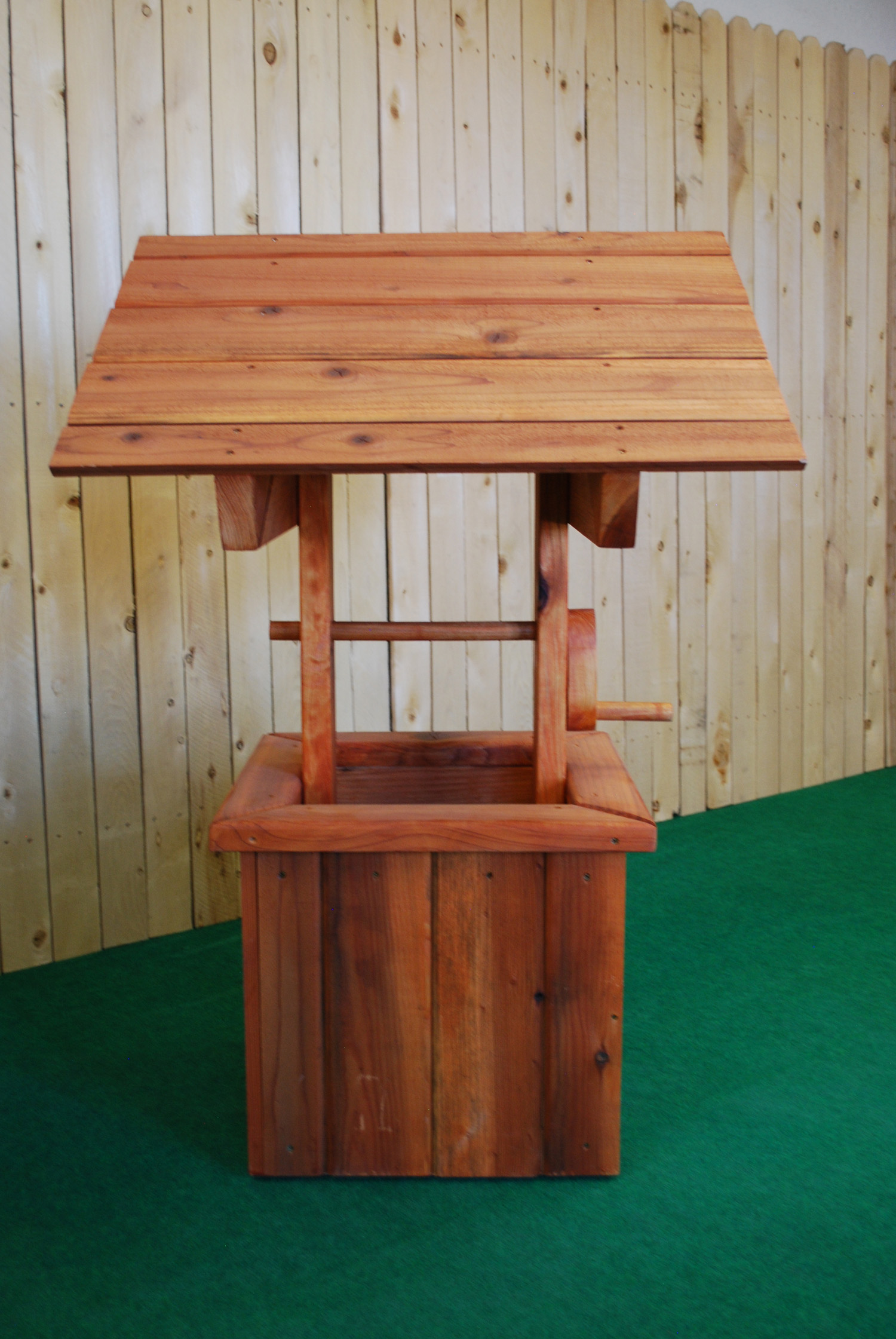 small redwood wishing well