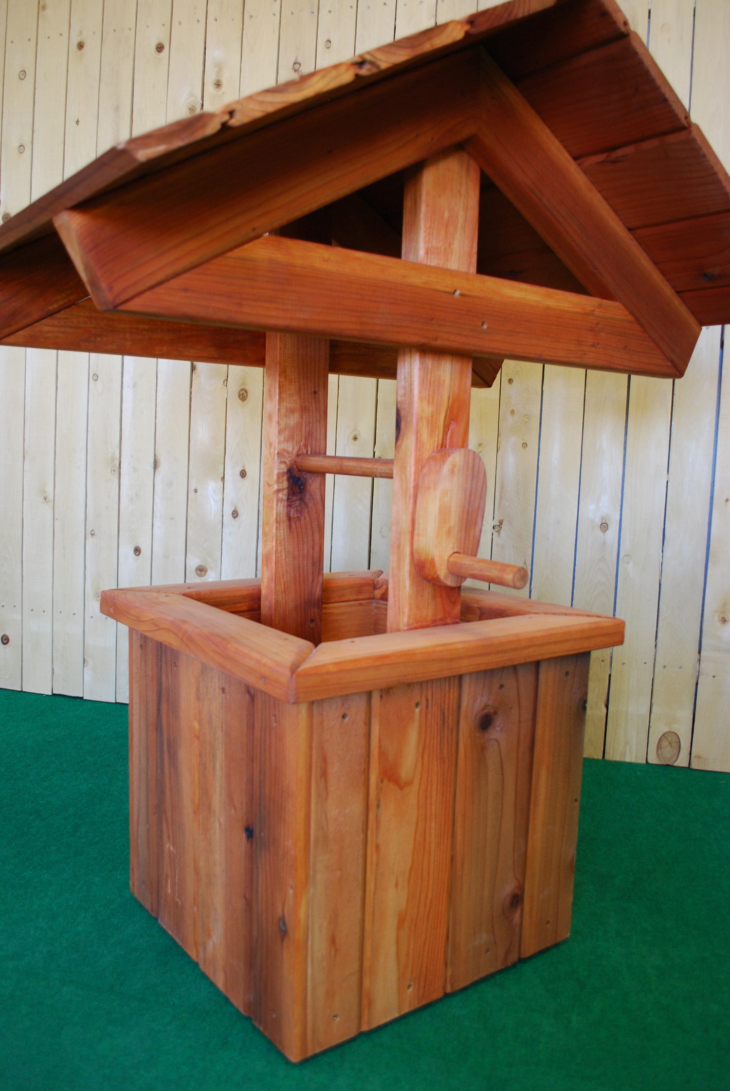 small redwood wishing well