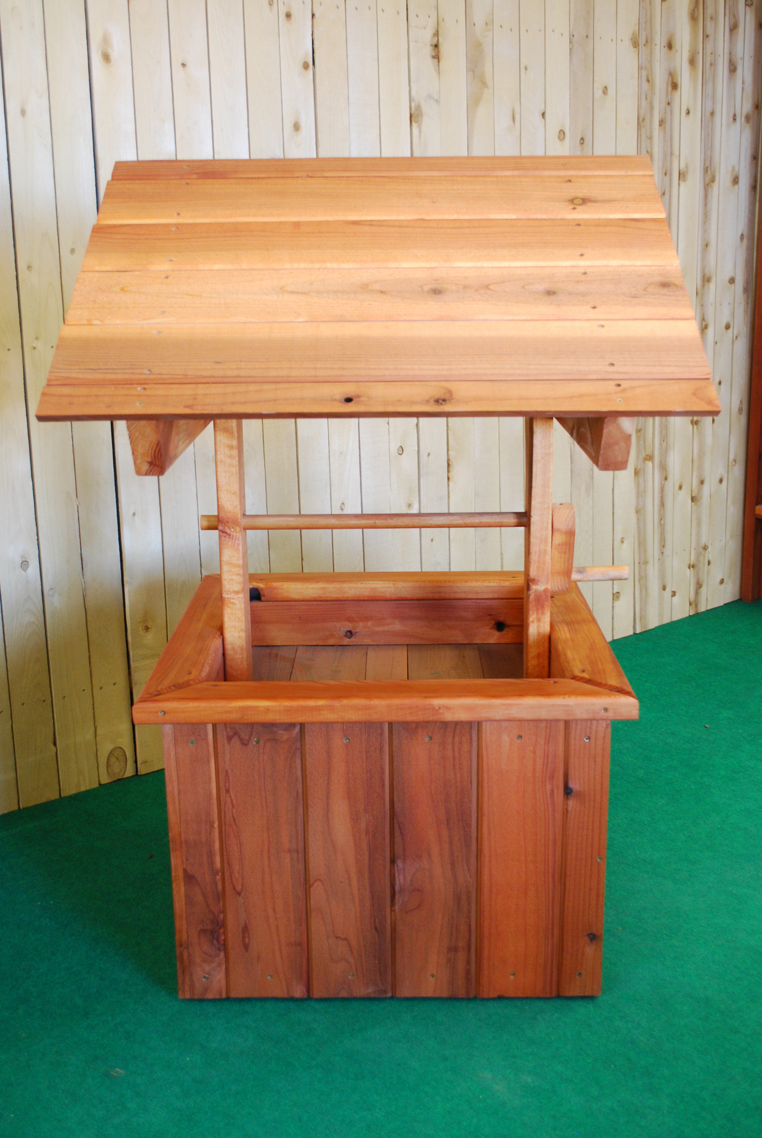 large redwood wishing well