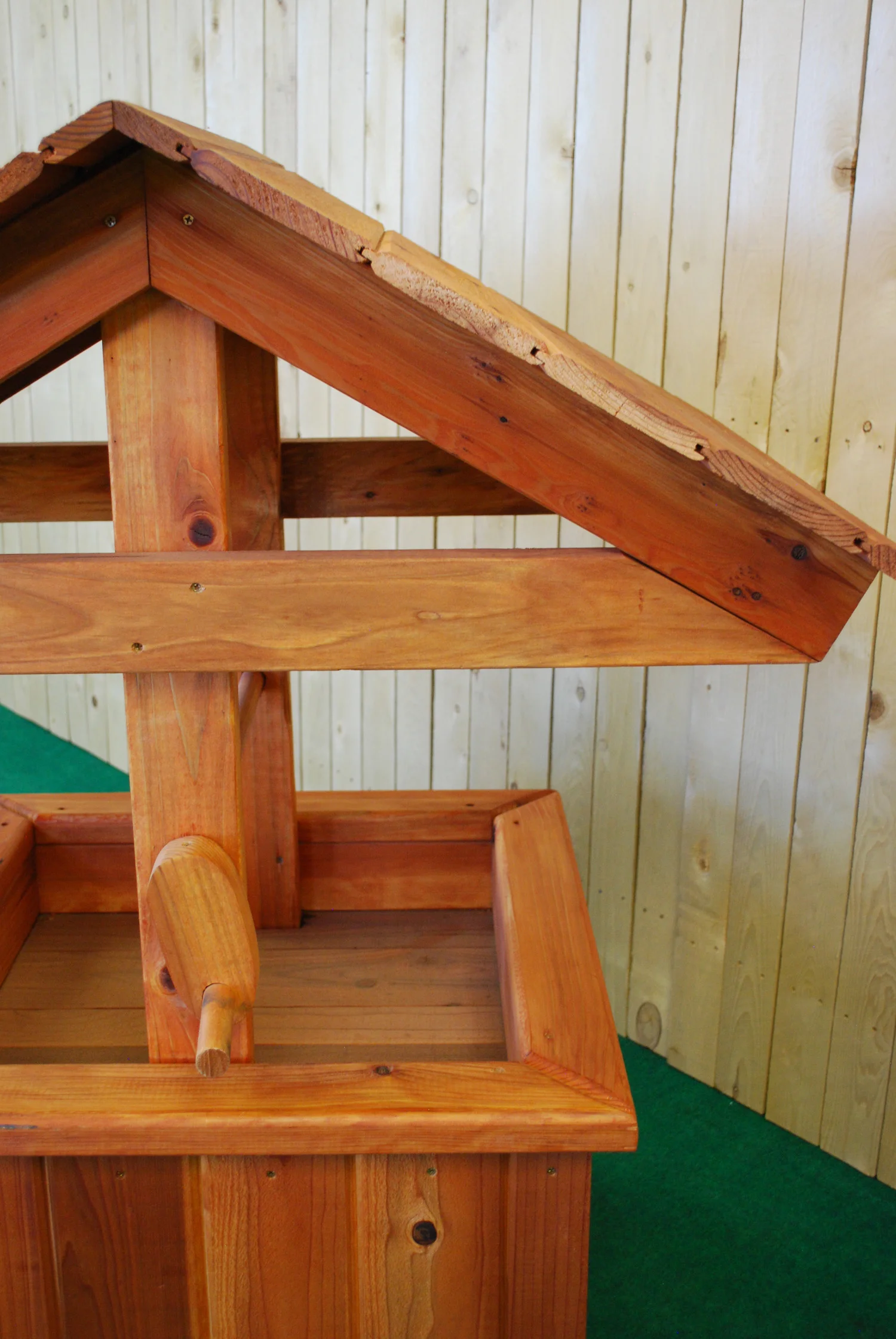 large redwood wishing well