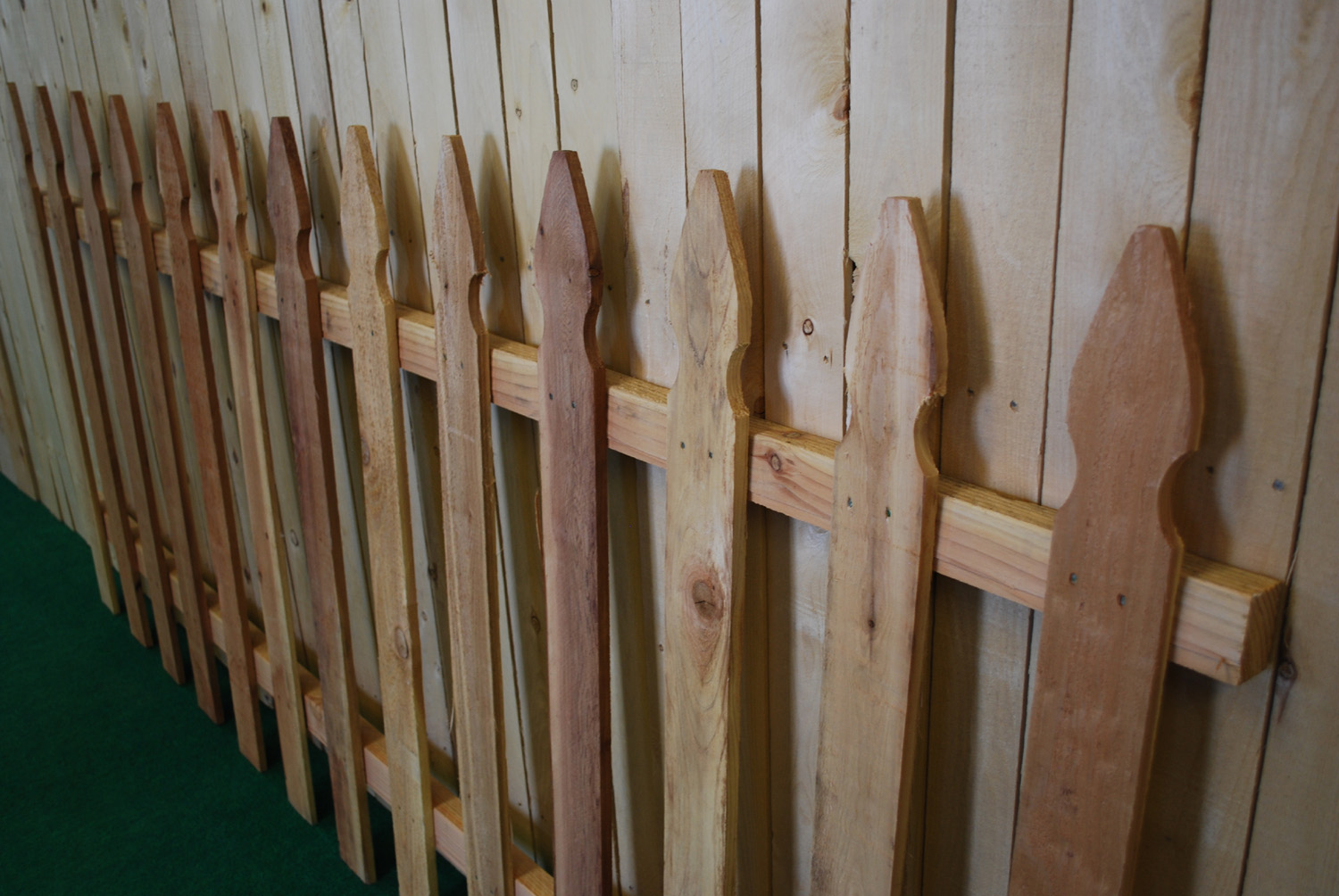 cedar gothic fence panel