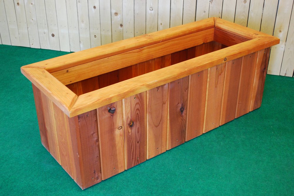 pl_box Redwood Rectangle Planters  The Redwood Store