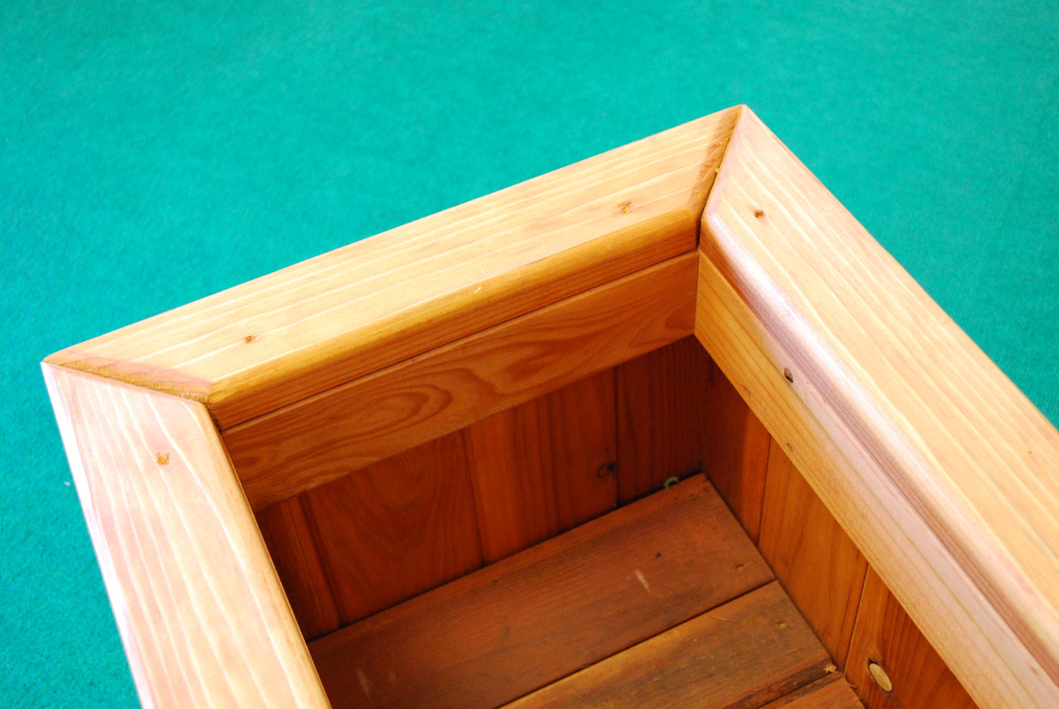redwood rectangle planter