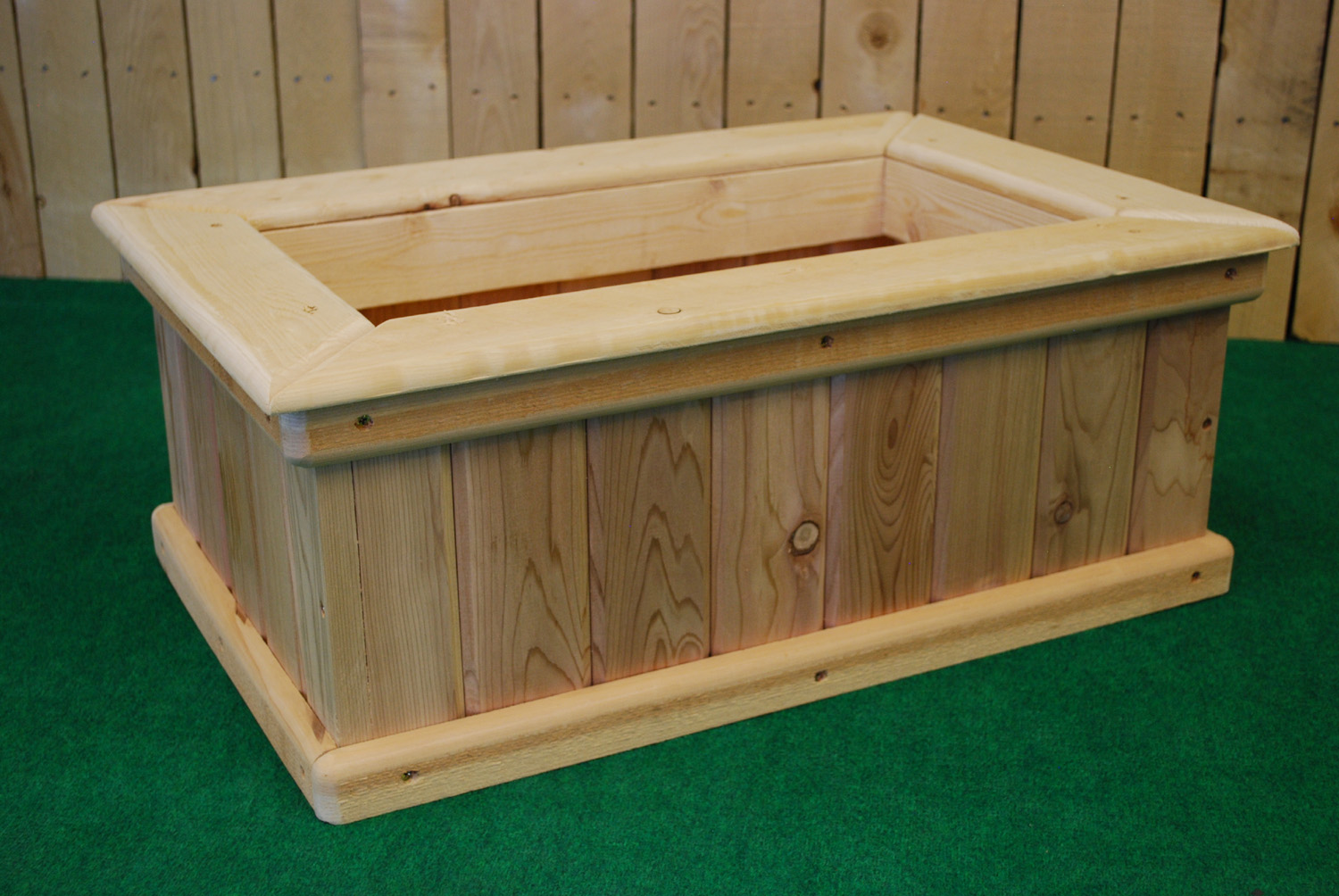 cedar rectangle planter