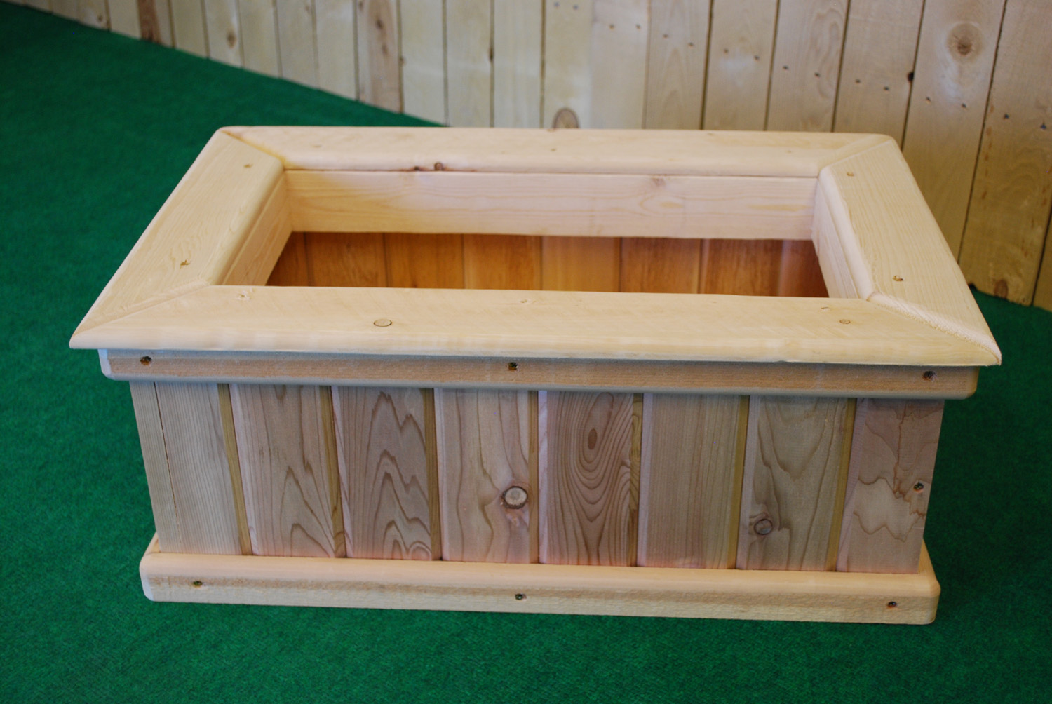 cedar rectangle planter