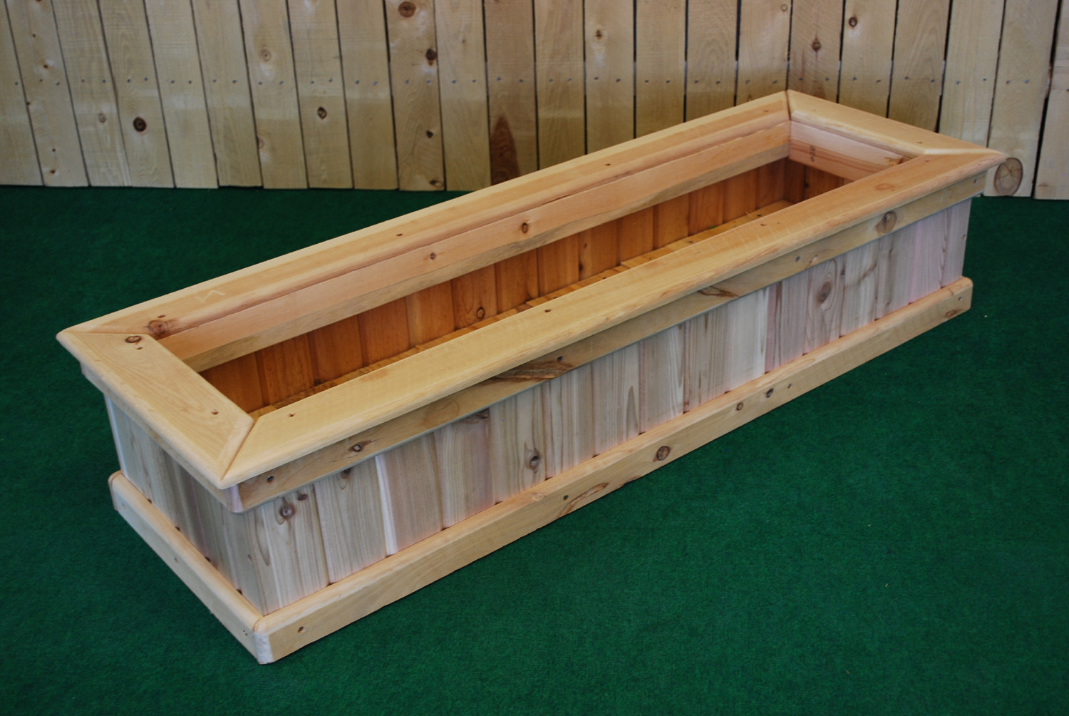 cedar rectangle planter