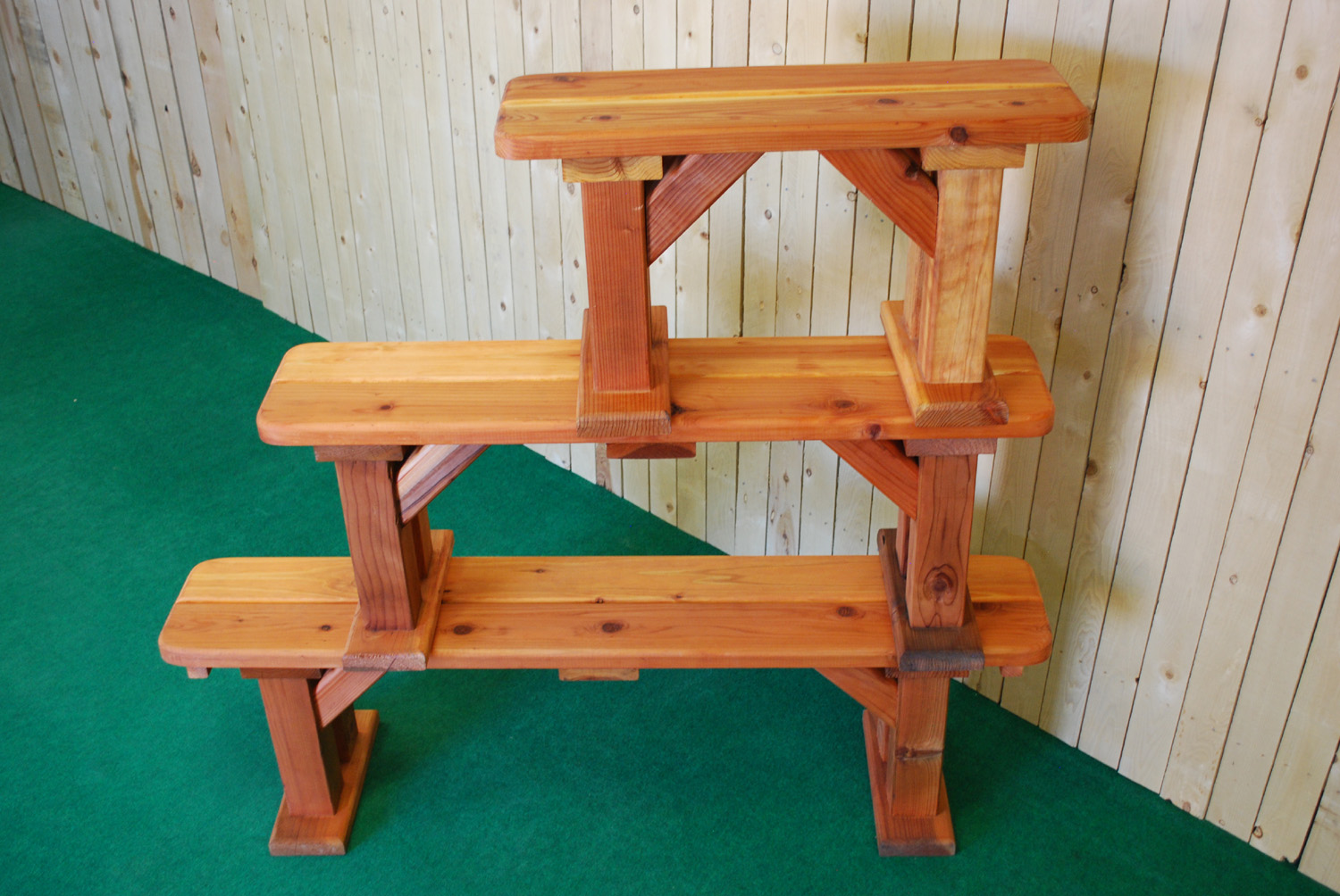 redwood picnic table bench