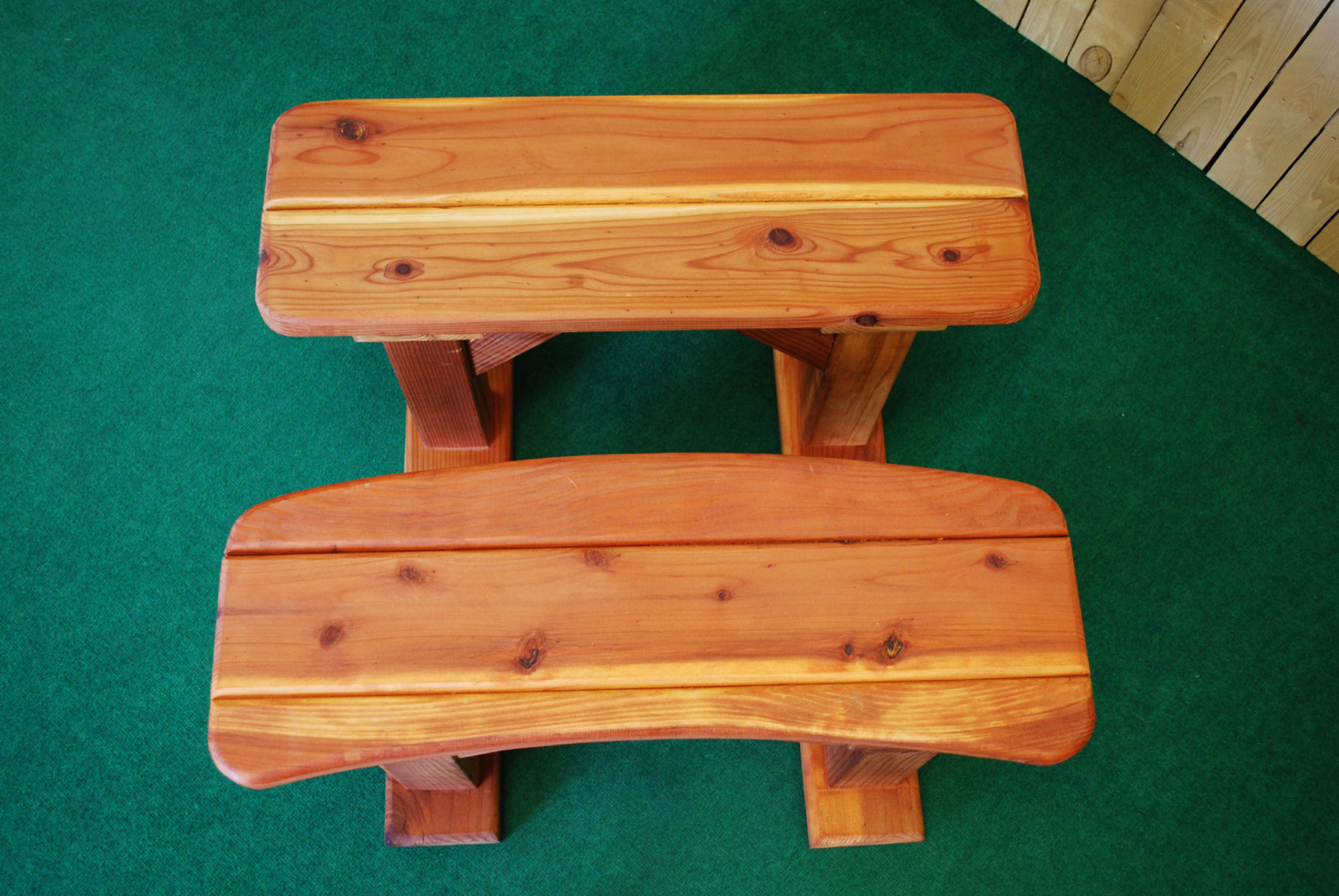 redwood picnic table bench