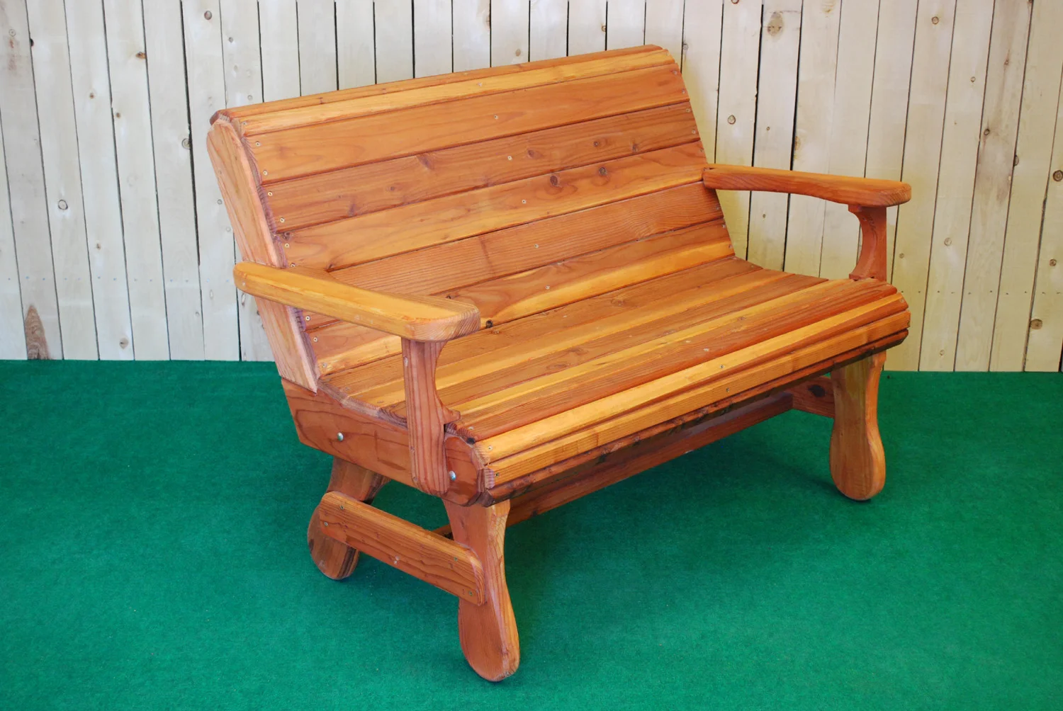 redwood love seat