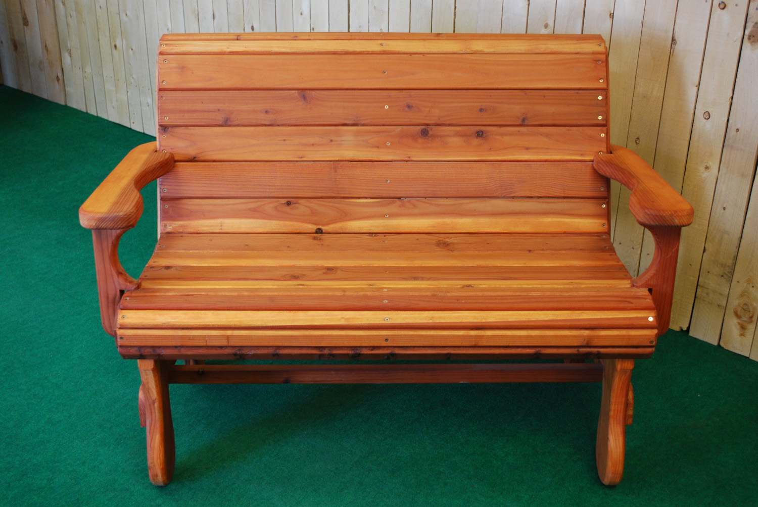 redwood love seat