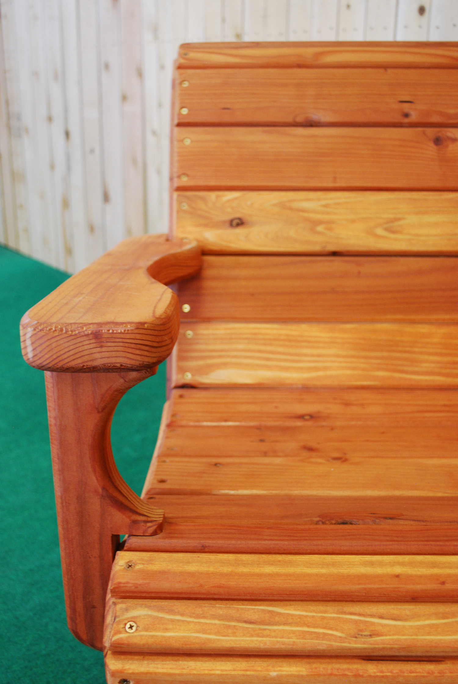 30" redwood rocker