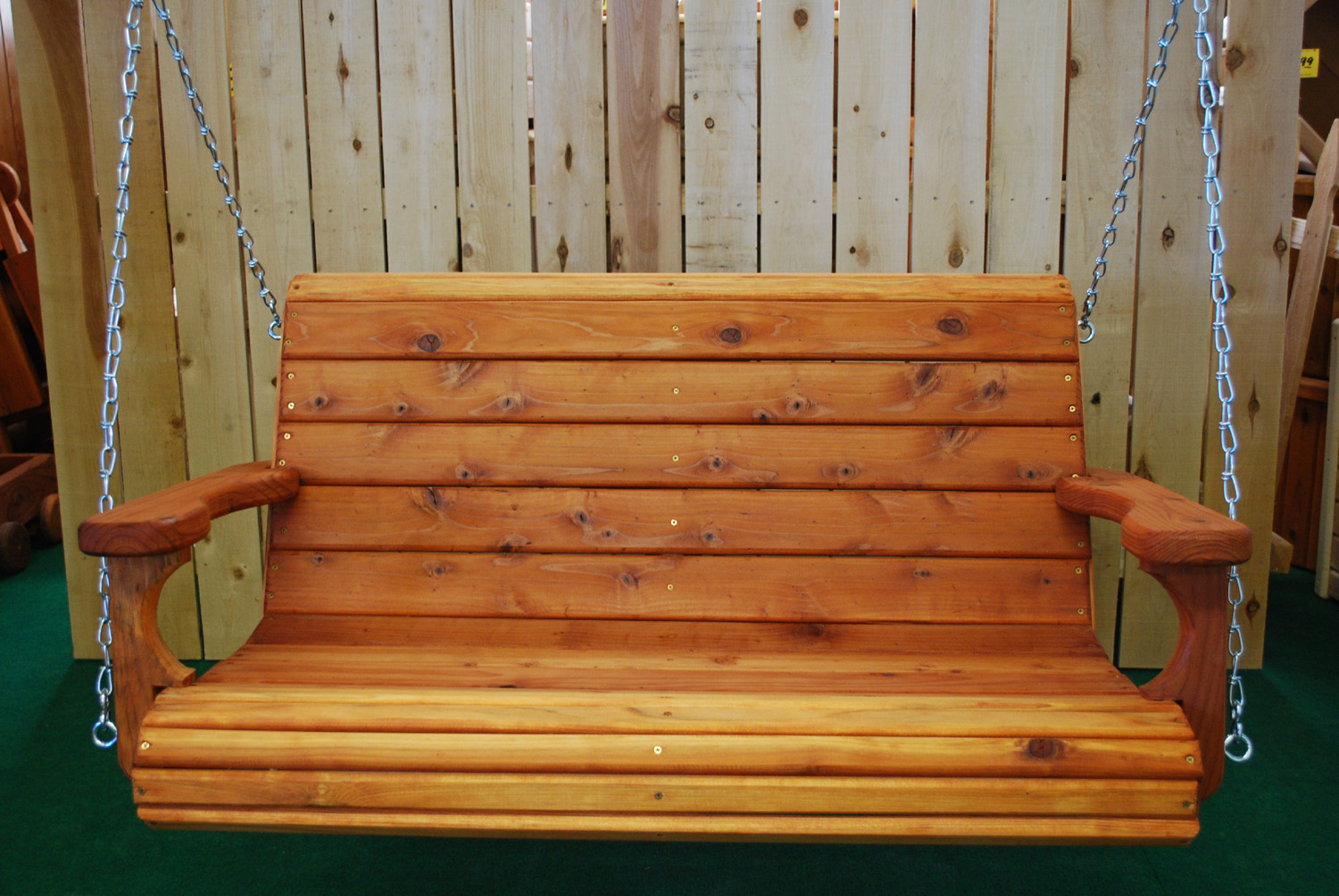 48" redwood swing