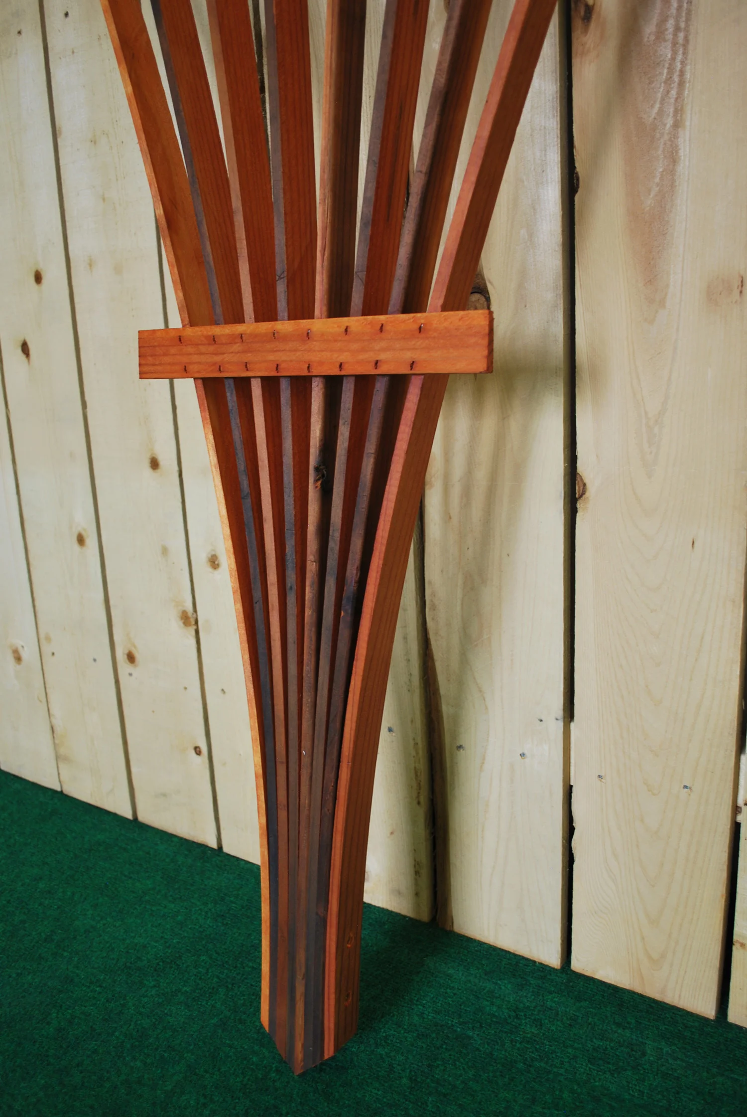 redwood fan trellis