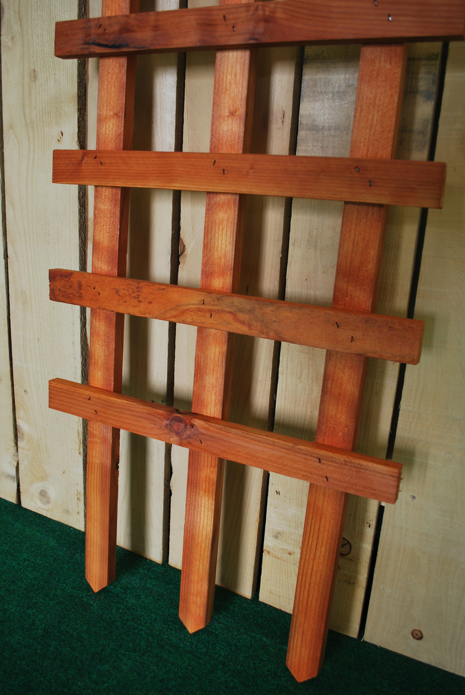 redwood ladder trellis