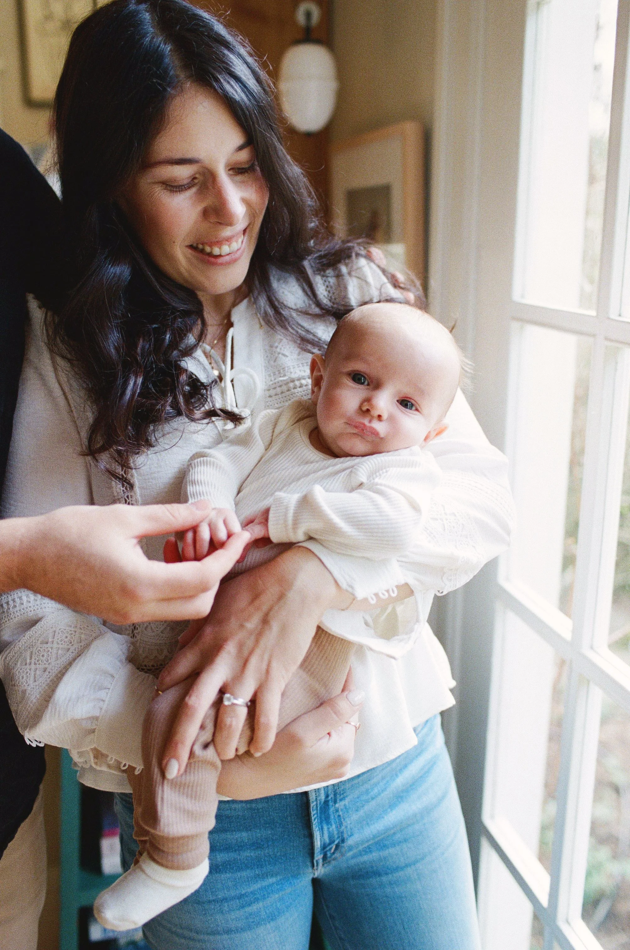 Seattle film family photography in the home