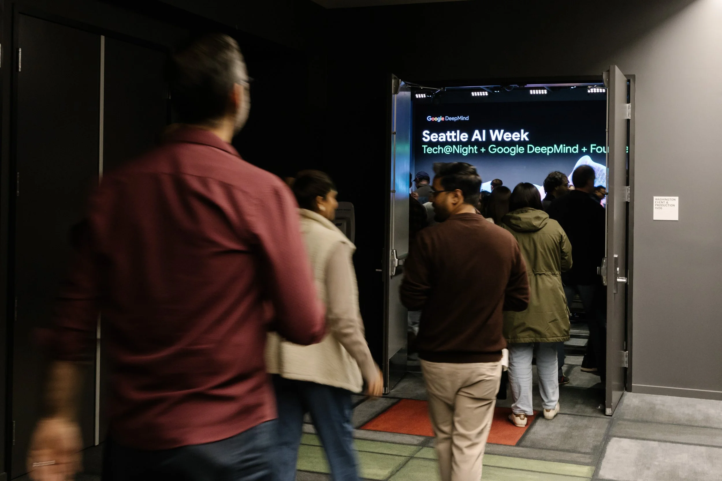  Seattle event photographer, Seattle convention center photographer, Seattle corporate photographer, Seattle Google photographer, Seattle AI week including Deep Mind and Founders Live 