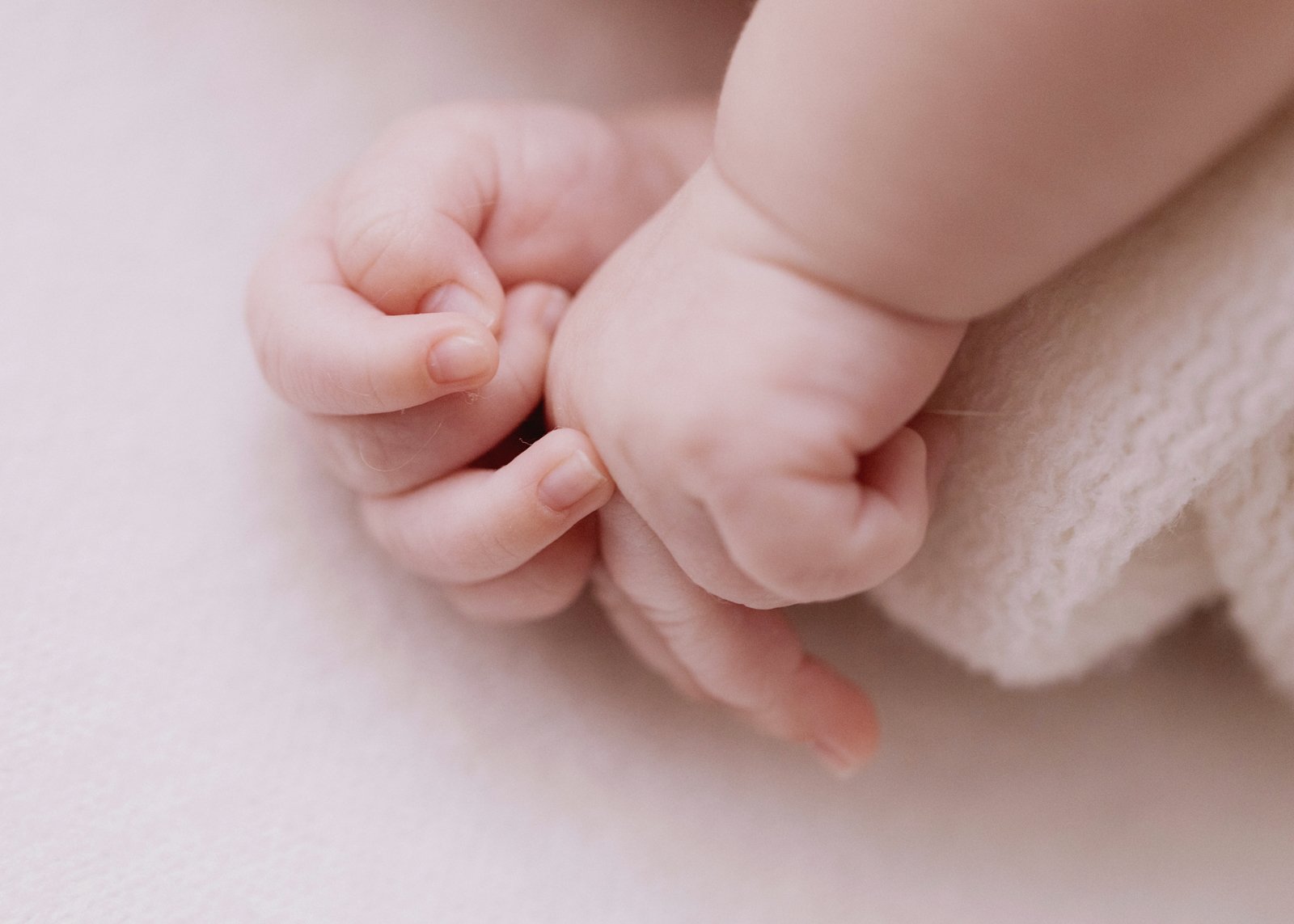 Baby boy's hands