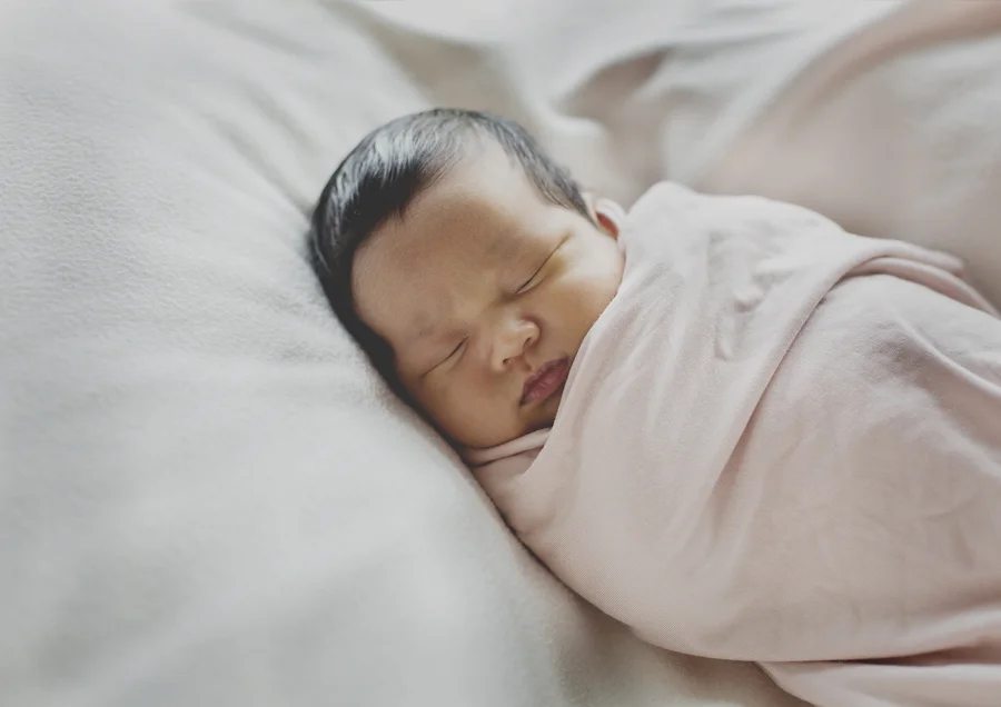 Newborn baby girl