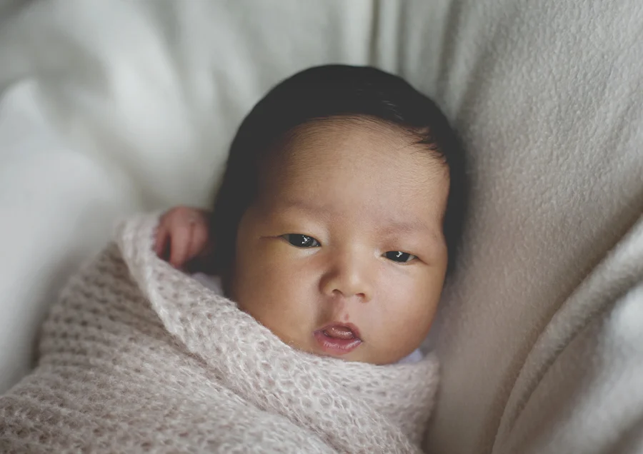 Newborn baby facial expressions