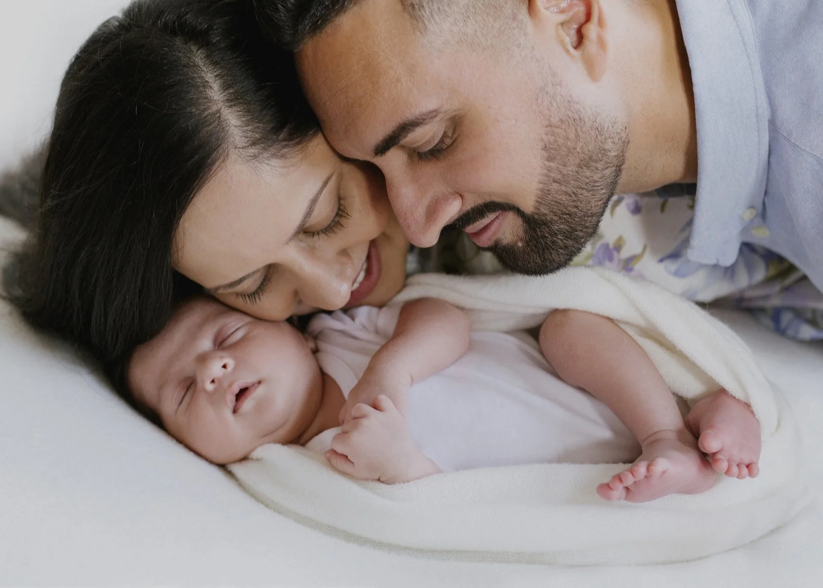 Newborn photography in home