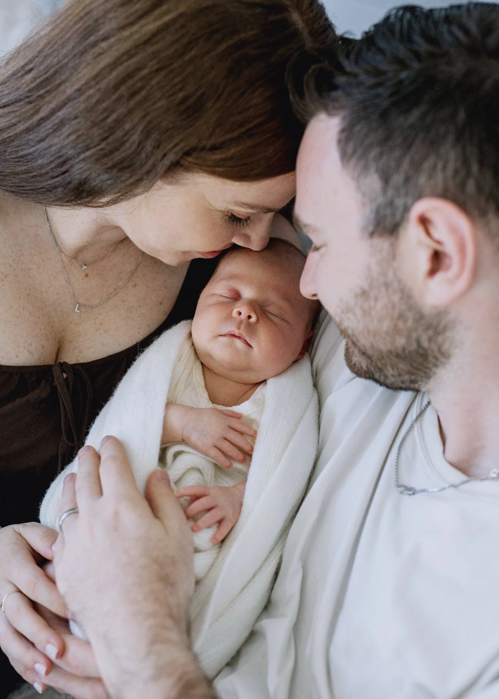 Newborn photography with family