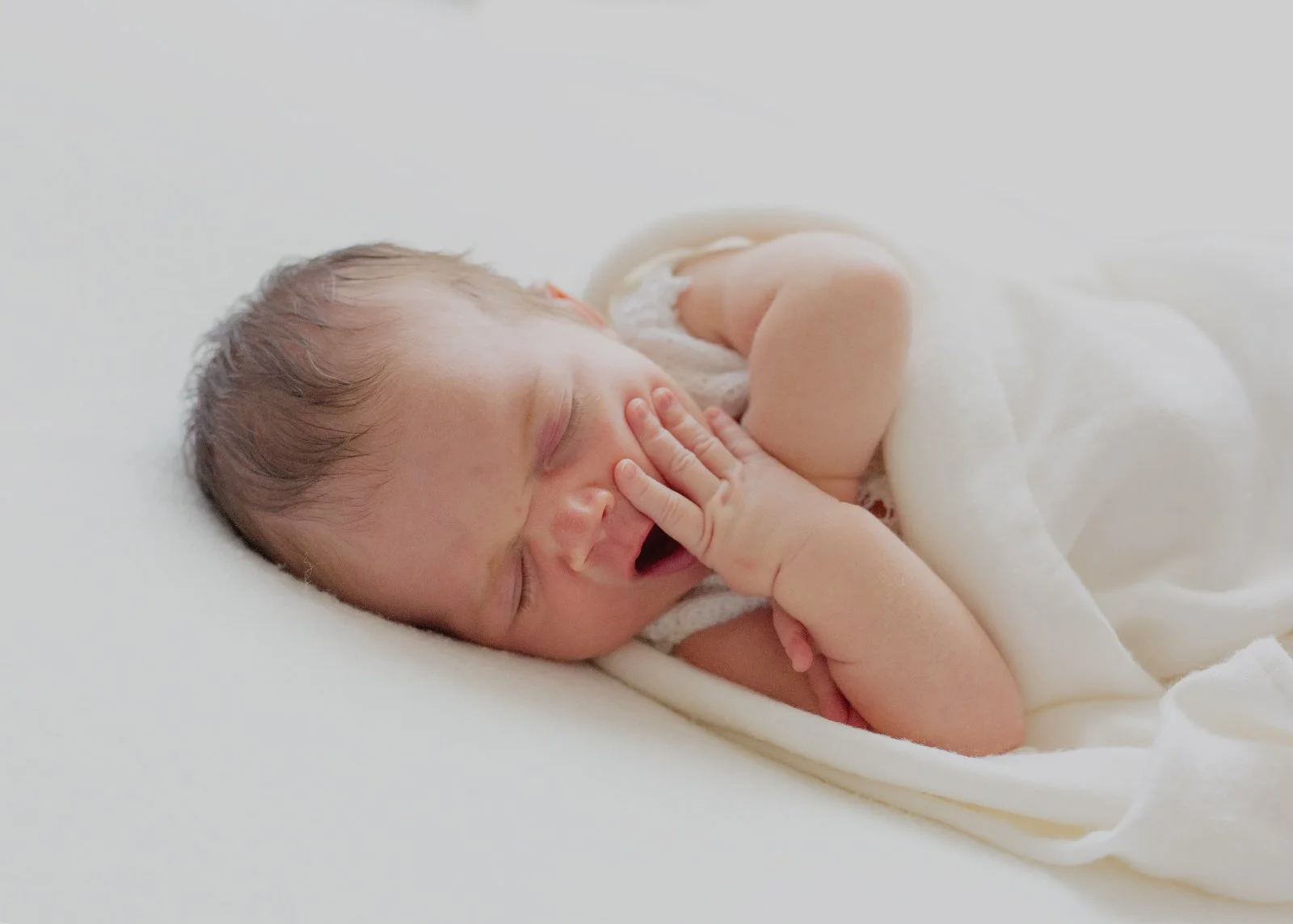 Newborn Baby Yawns