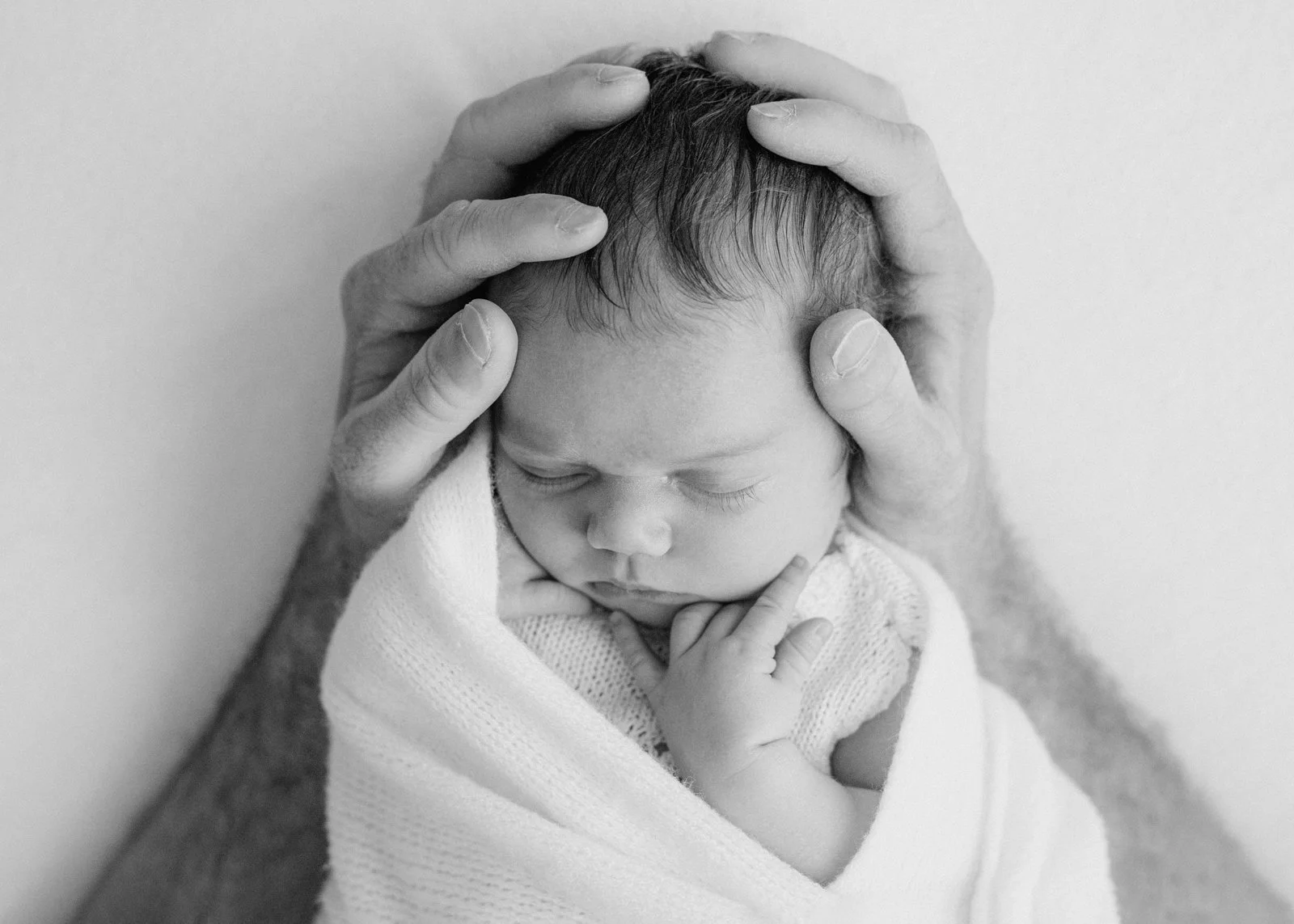 Newborn with parents photos
