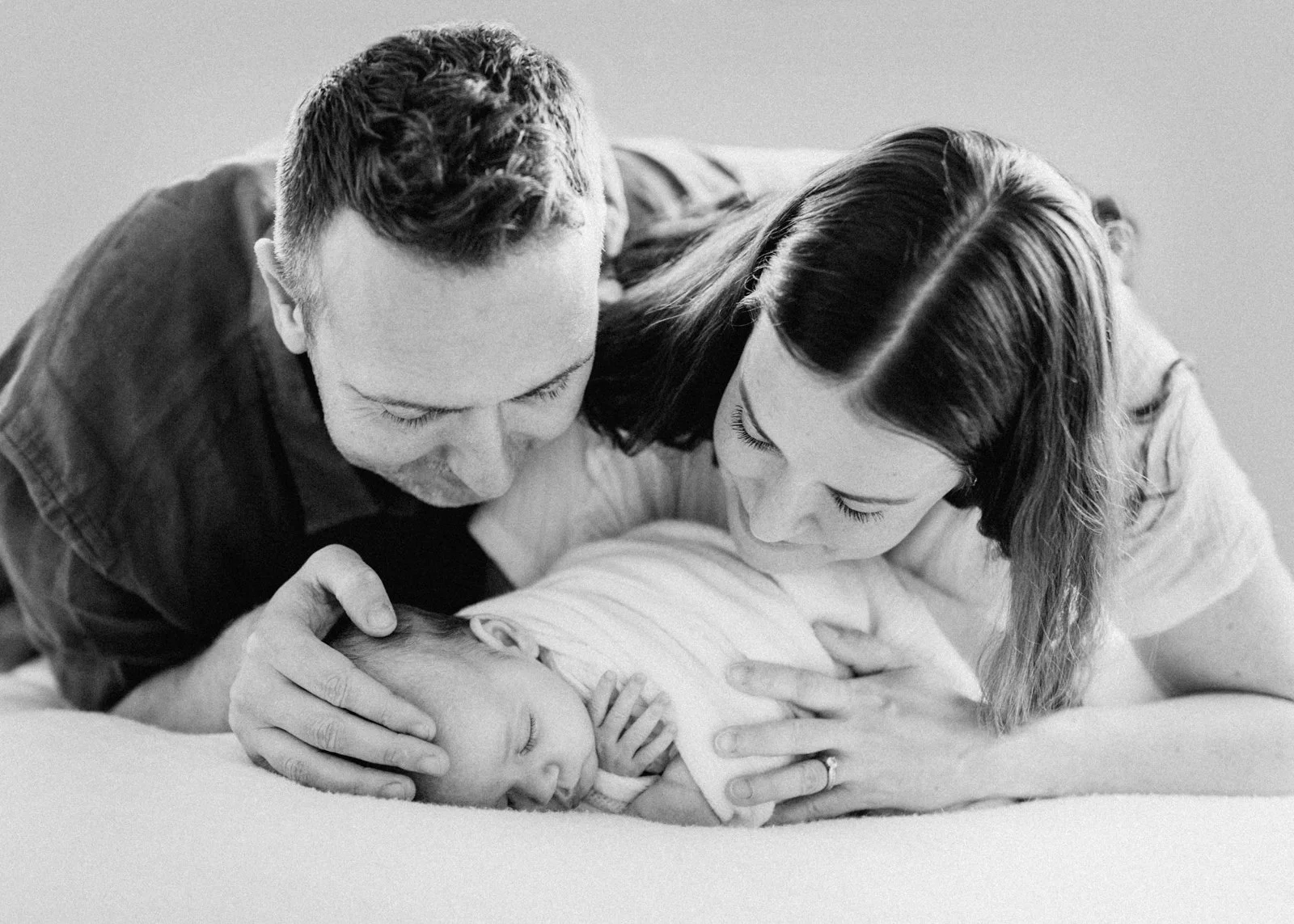 2 Month Old Baby girl and her parents