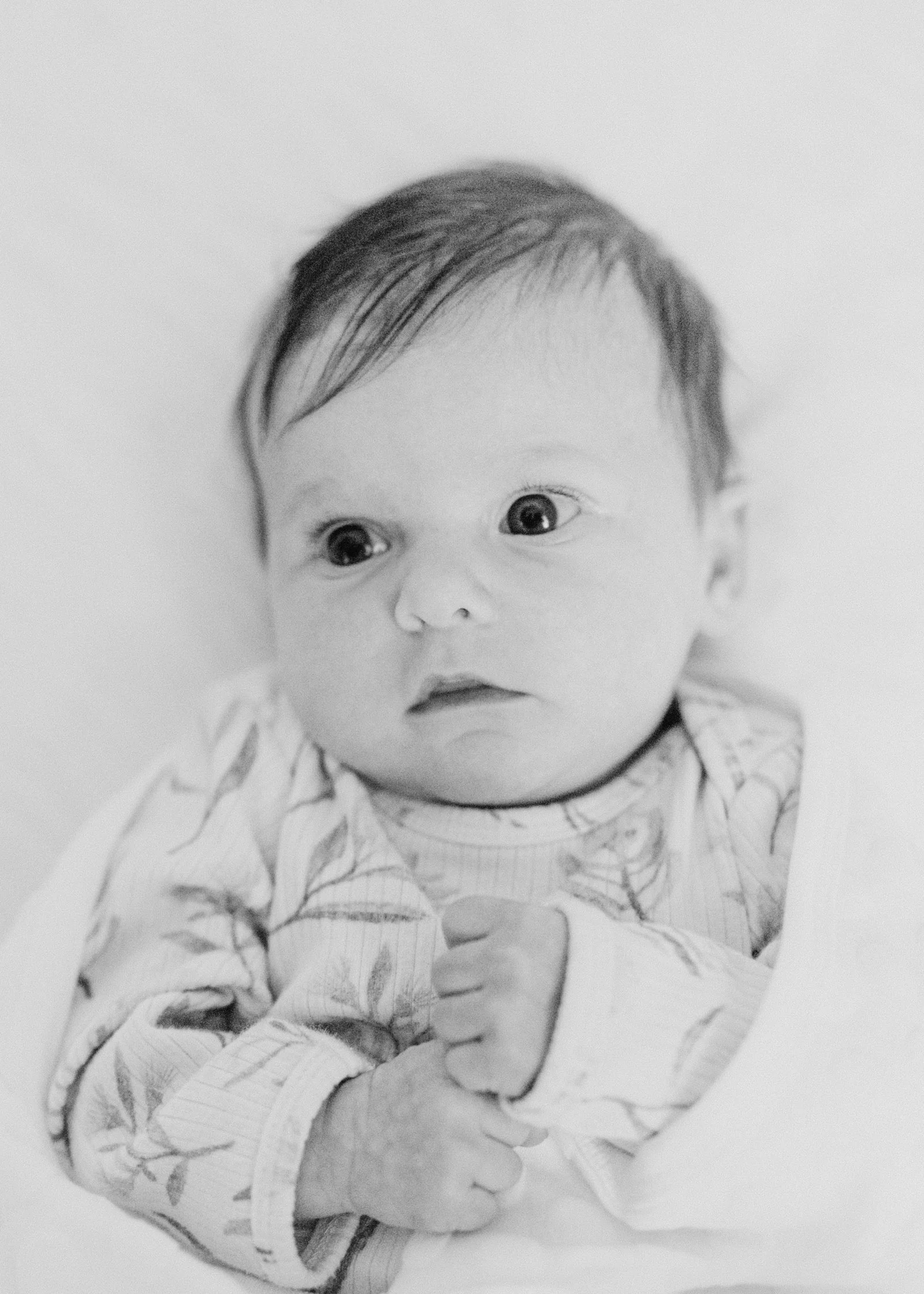 Older newborn photo shoot