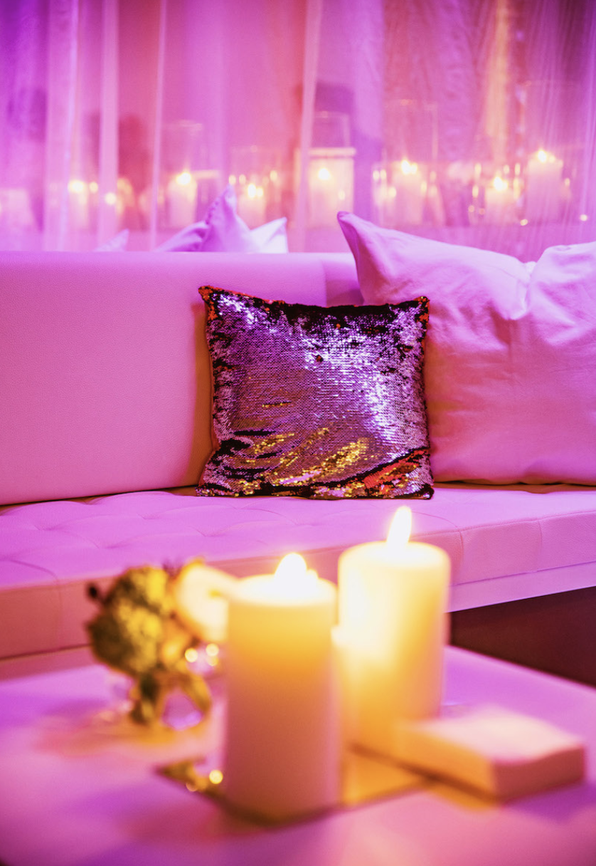 kussen met glitter