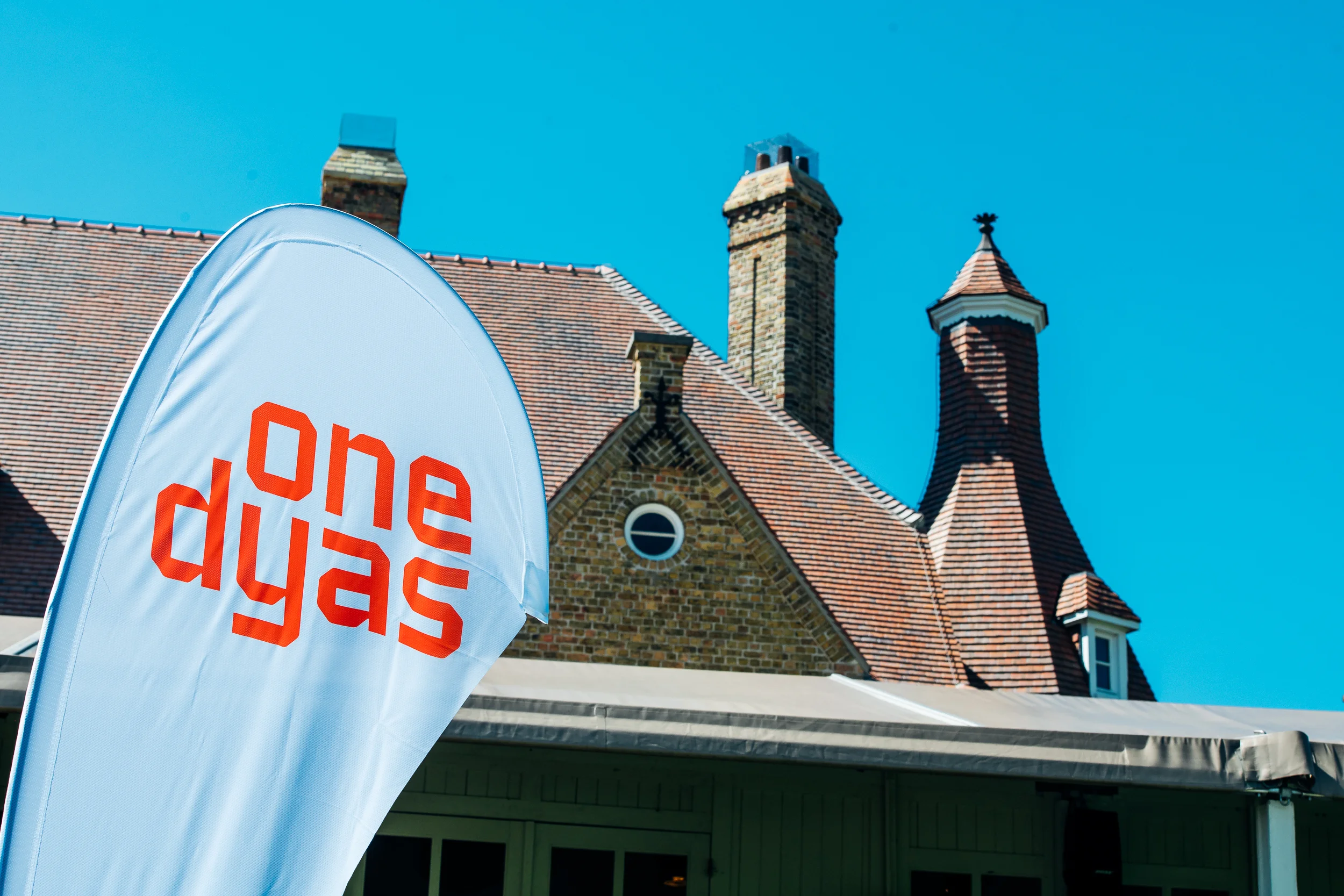 gepersonaliseerde vlag voor corporate event