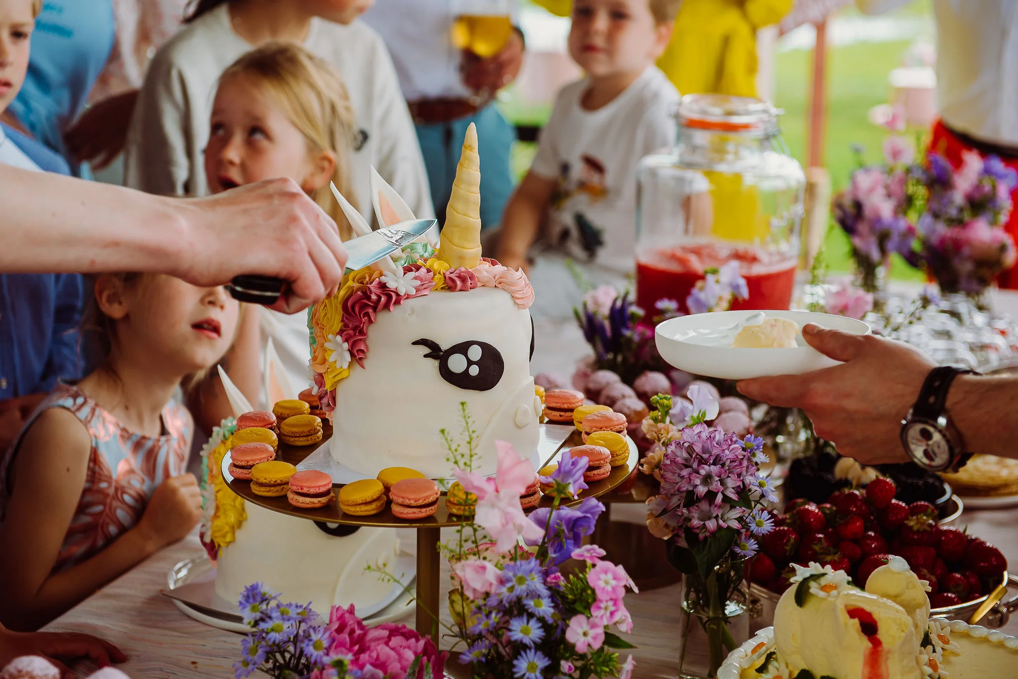 unicorn taart voor communiefeest