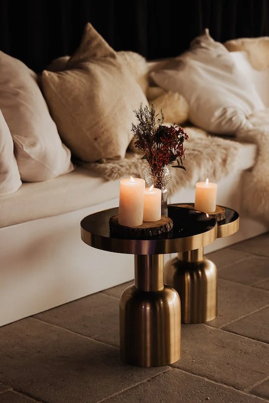 tafeldecoratie met warme sfeer