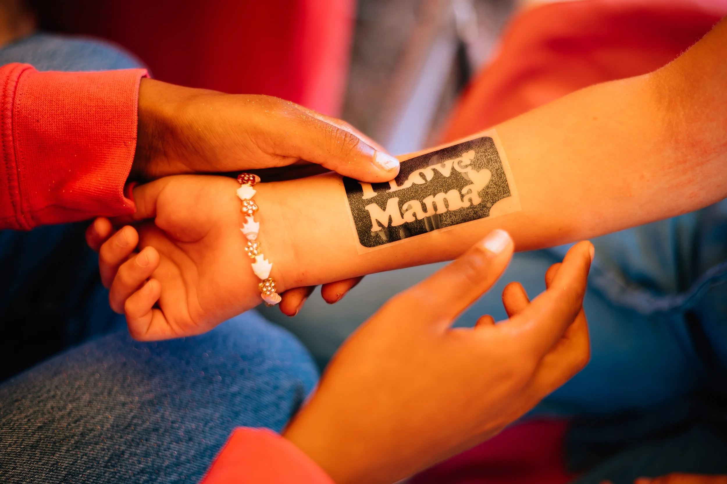 tijdelijke tattoo op arm