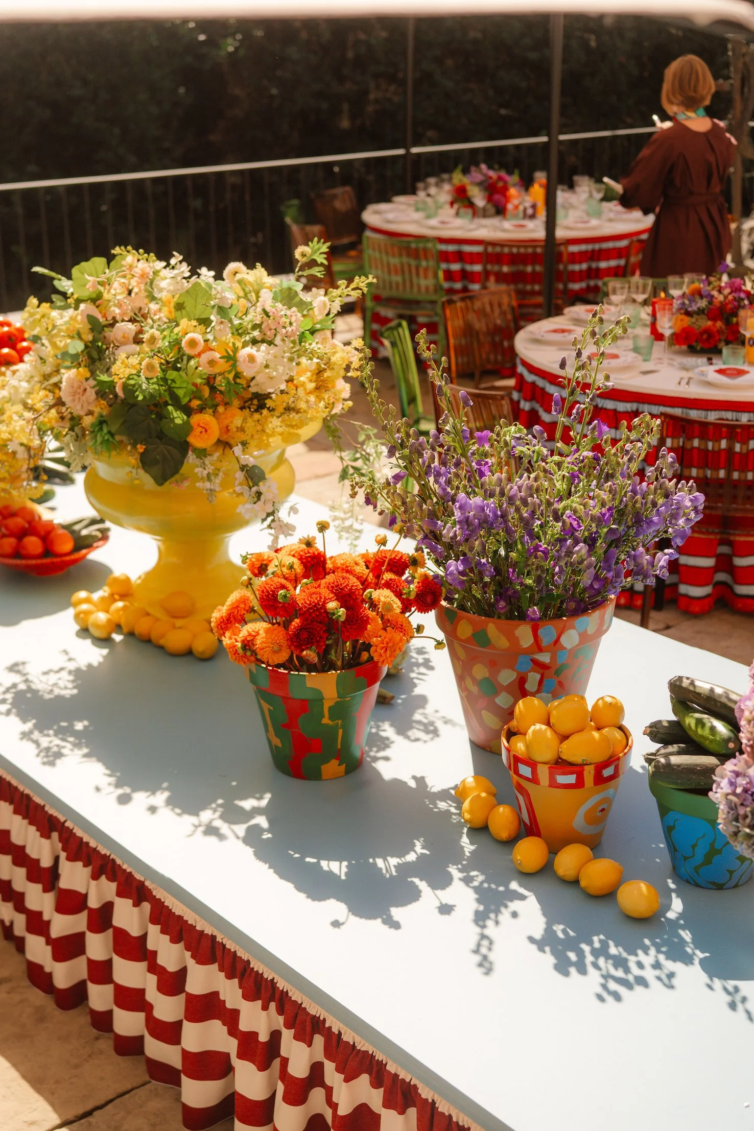 italiaanse inrichting van een verjaardagsfeest