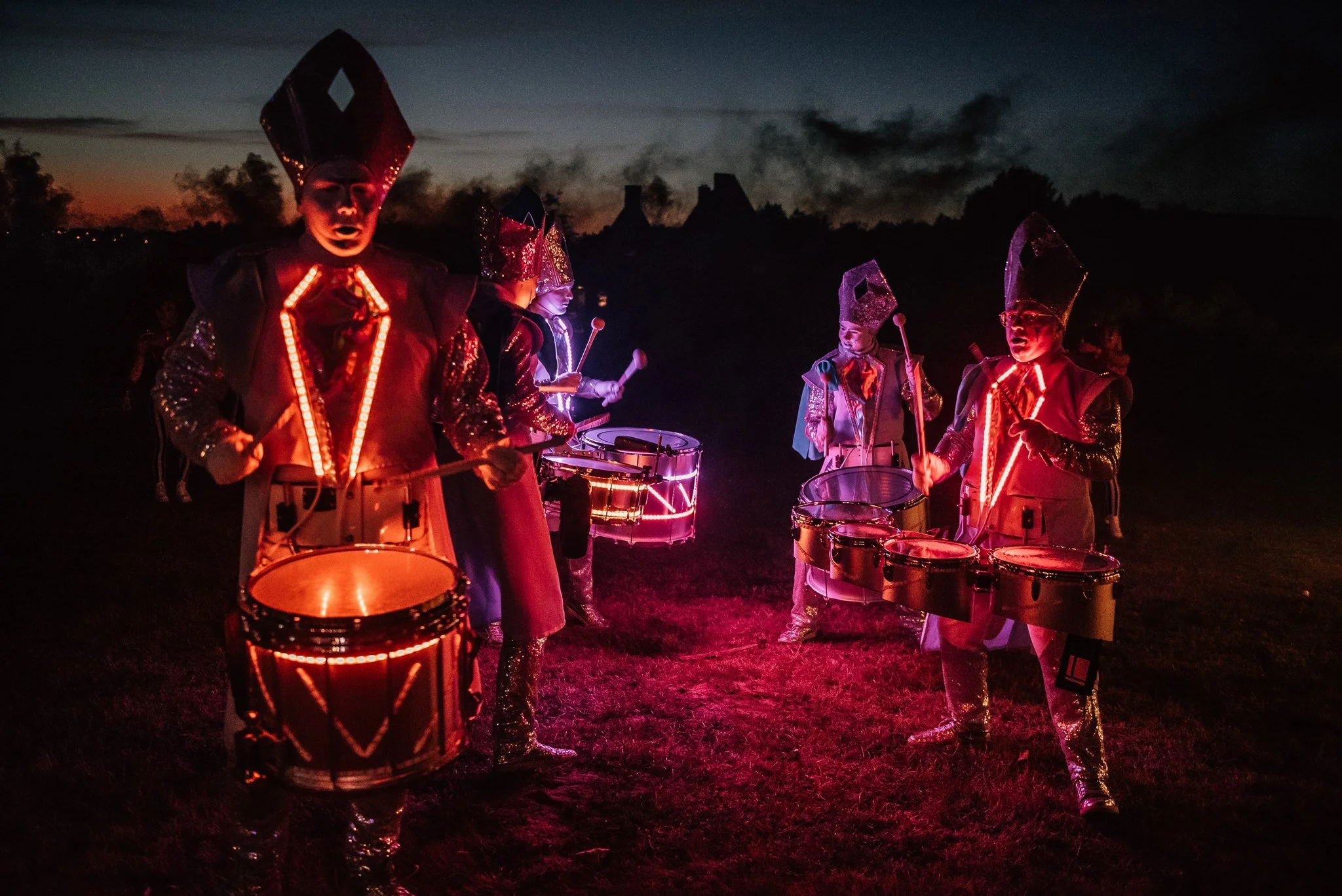drumshow met led lights