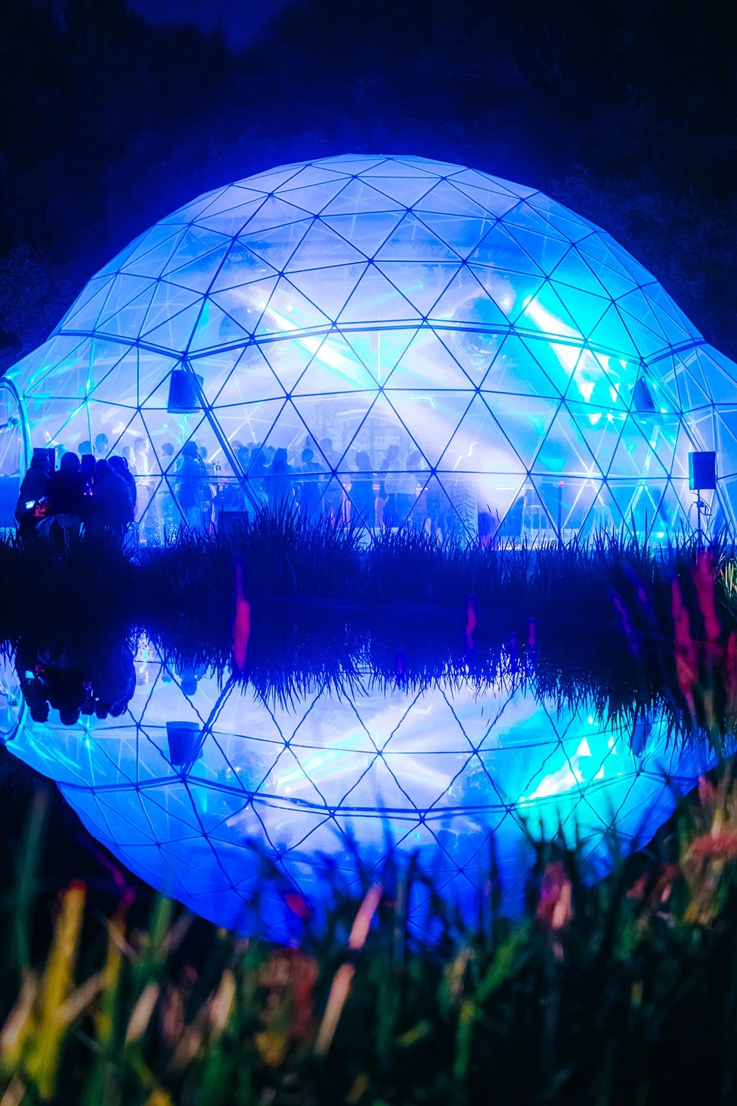 iglo structuur buiten tijdens privéfeest