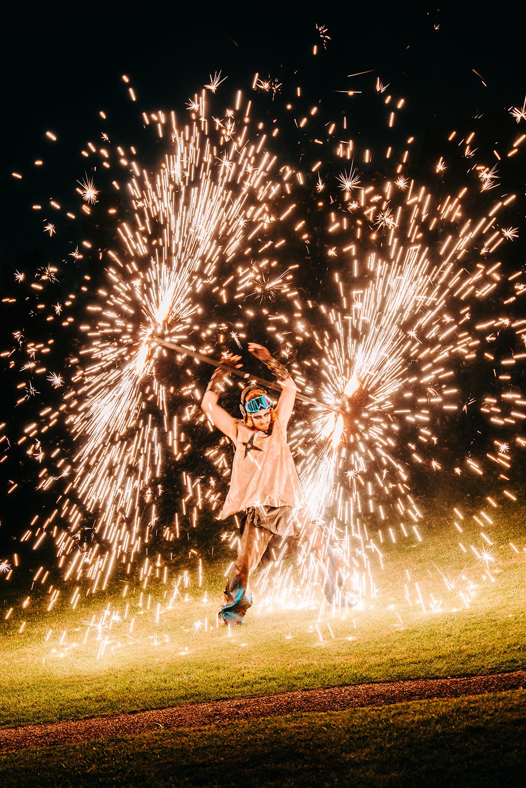 Entertainment tijdens mini festival verjaardagsfeest