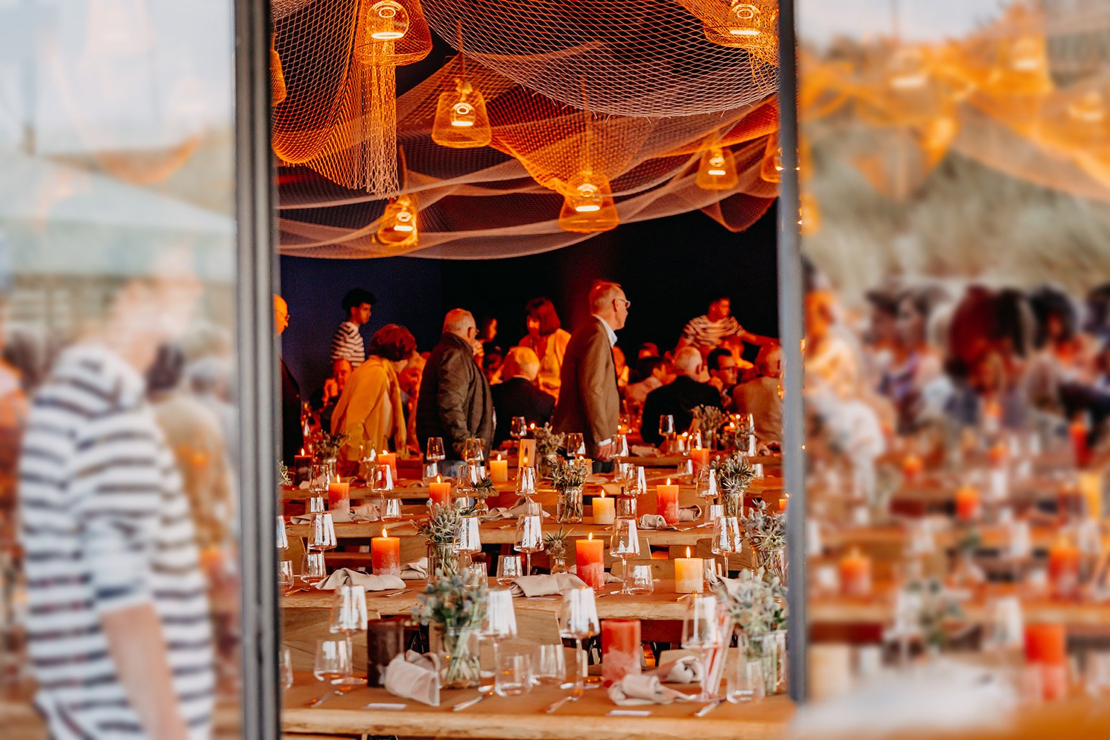 decoratie en tafelopstelling in zee thema