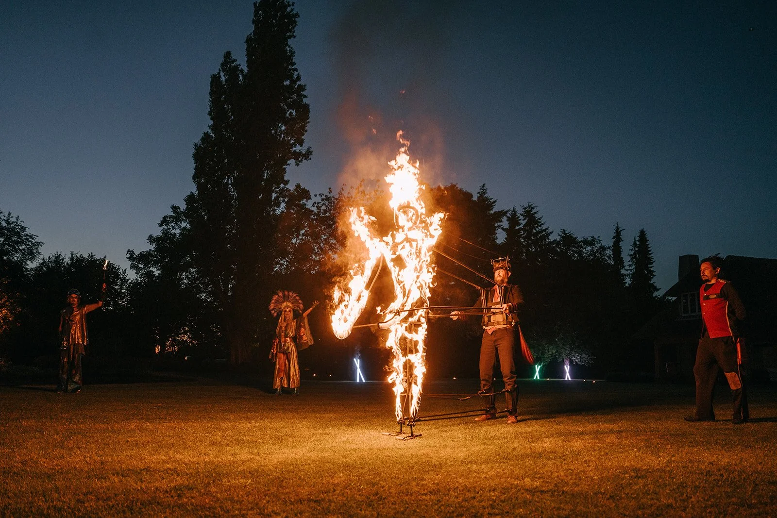 vuur entertainment tijdens verjaardagsfeest